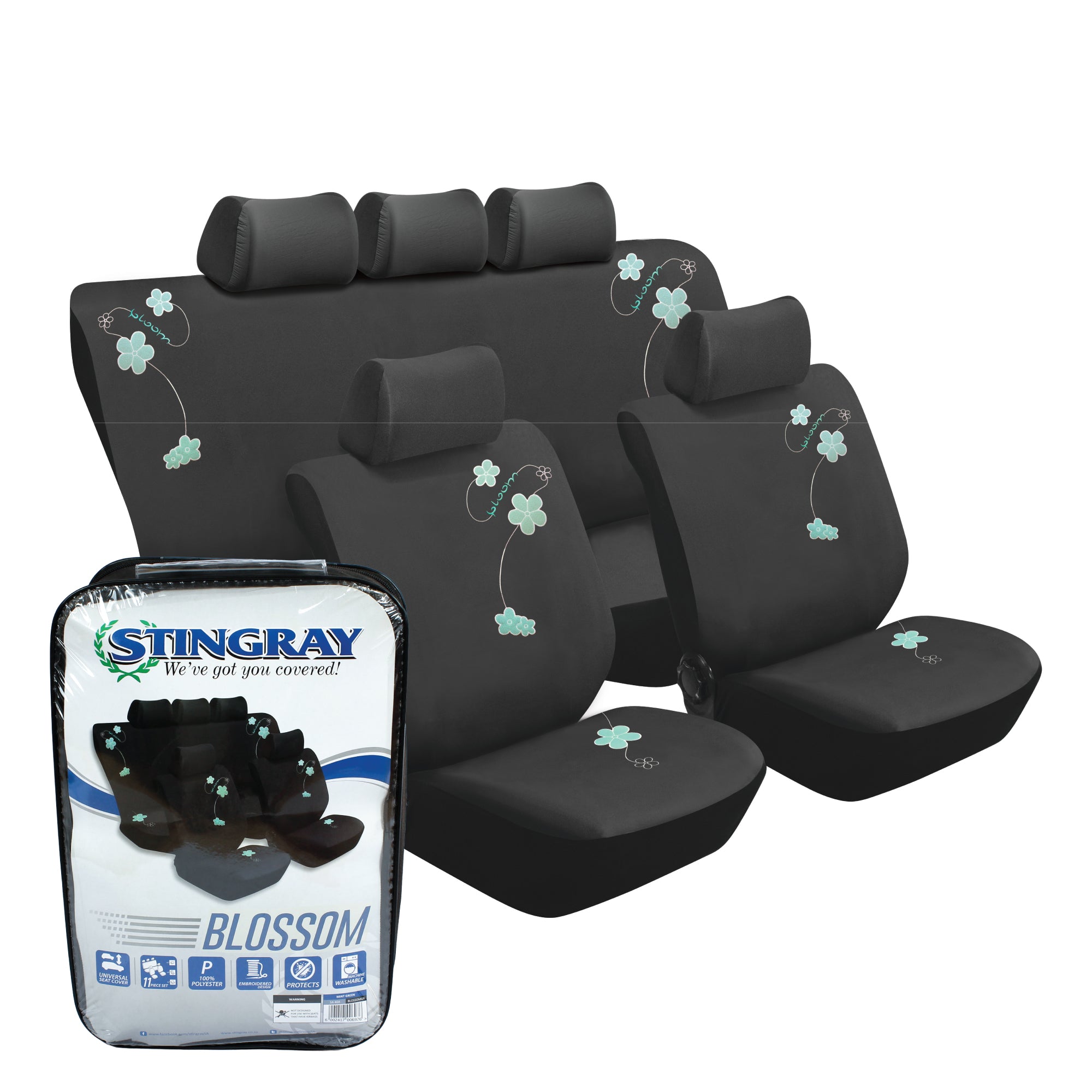 Blossom 11Pc Car Seat Cover Set