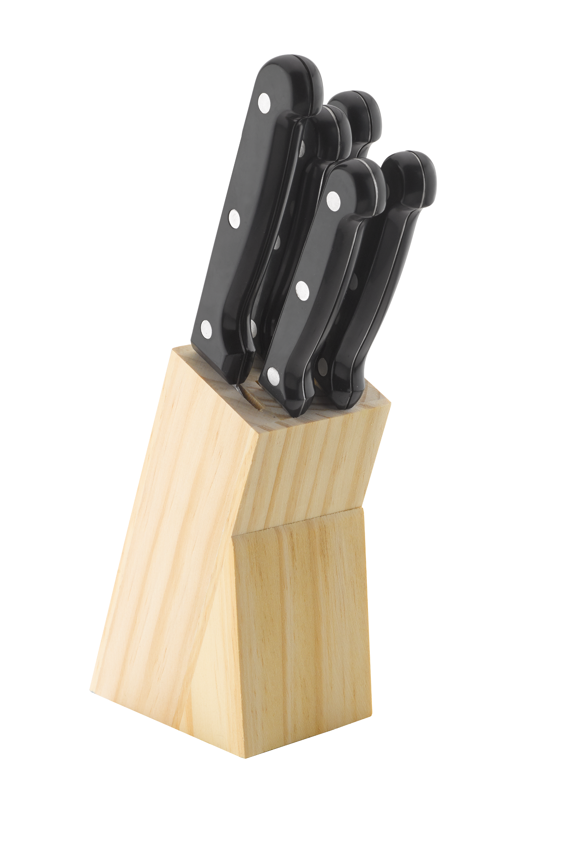 5Pc Knife Set & Wooden Block – Torino