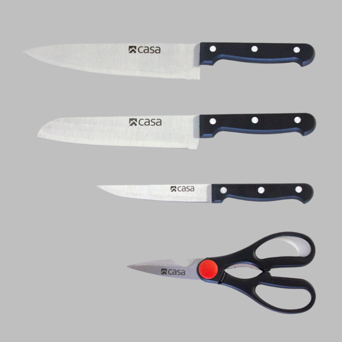 4Pc Knife and Food Shears Set - Treviso