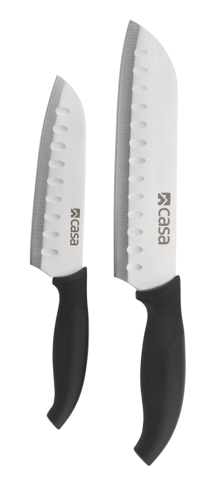 2PC NAPOLI SANTOKU KNIFE SET