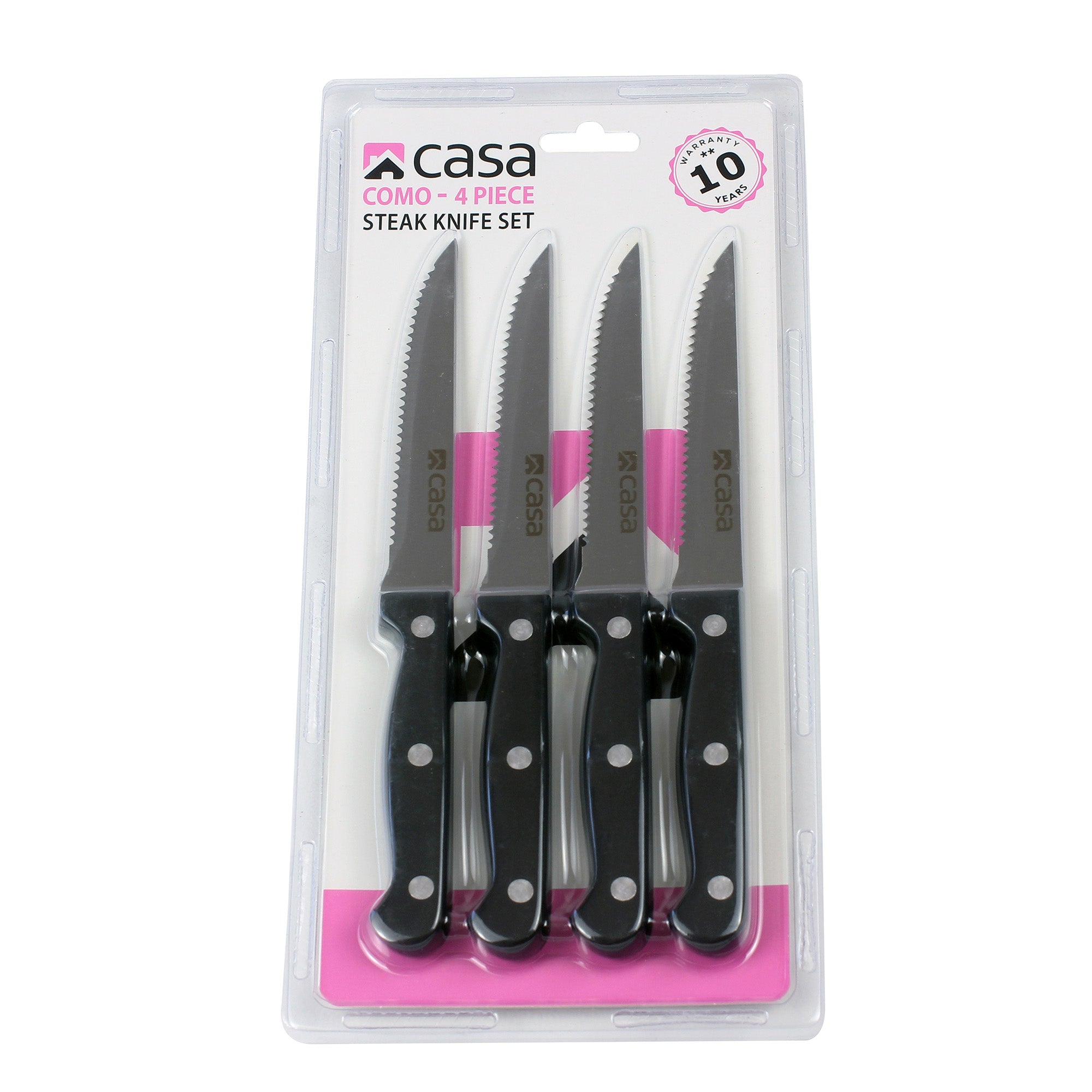 4Pc Steak Knife Set - Como