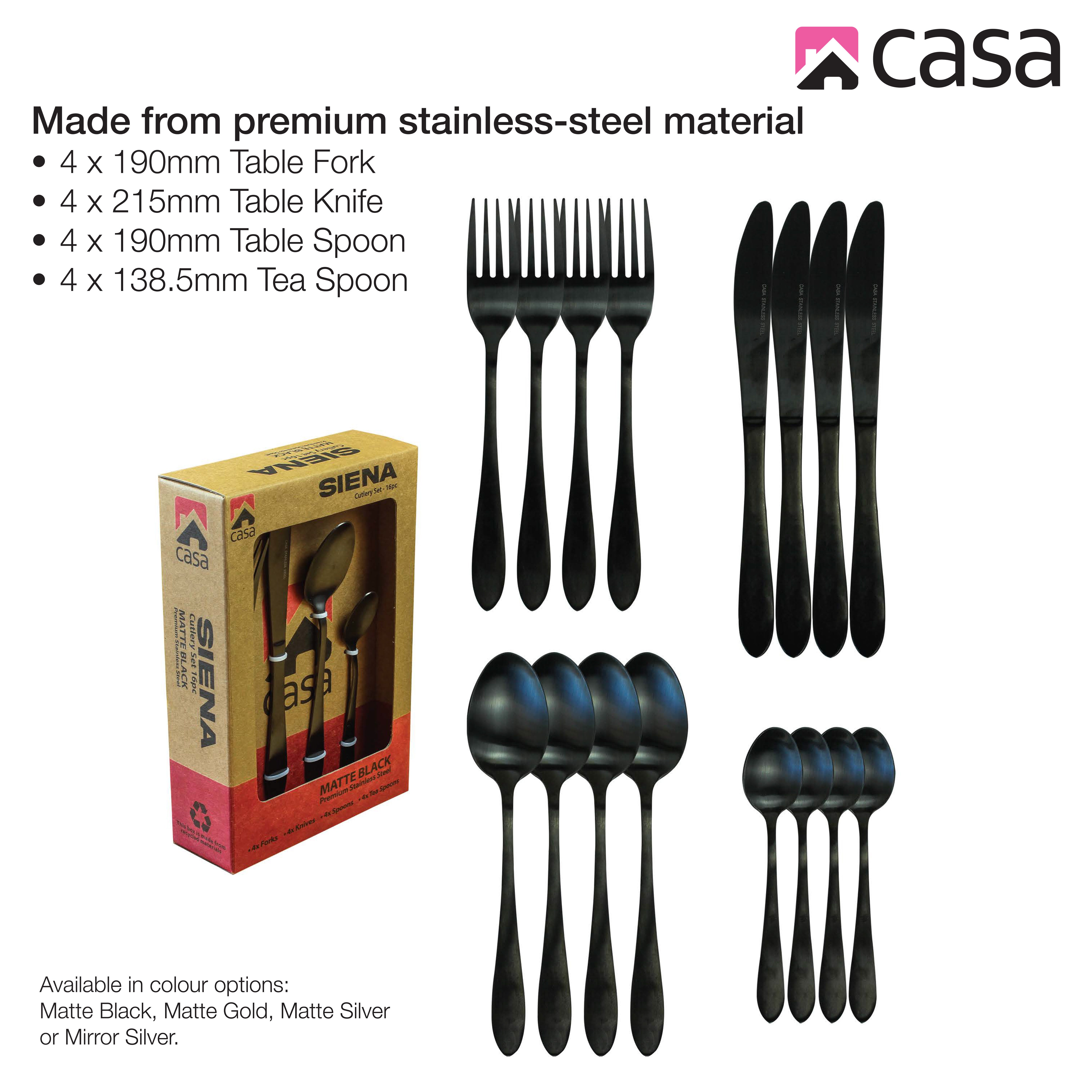 Cutlery Set 16Pc - Steel