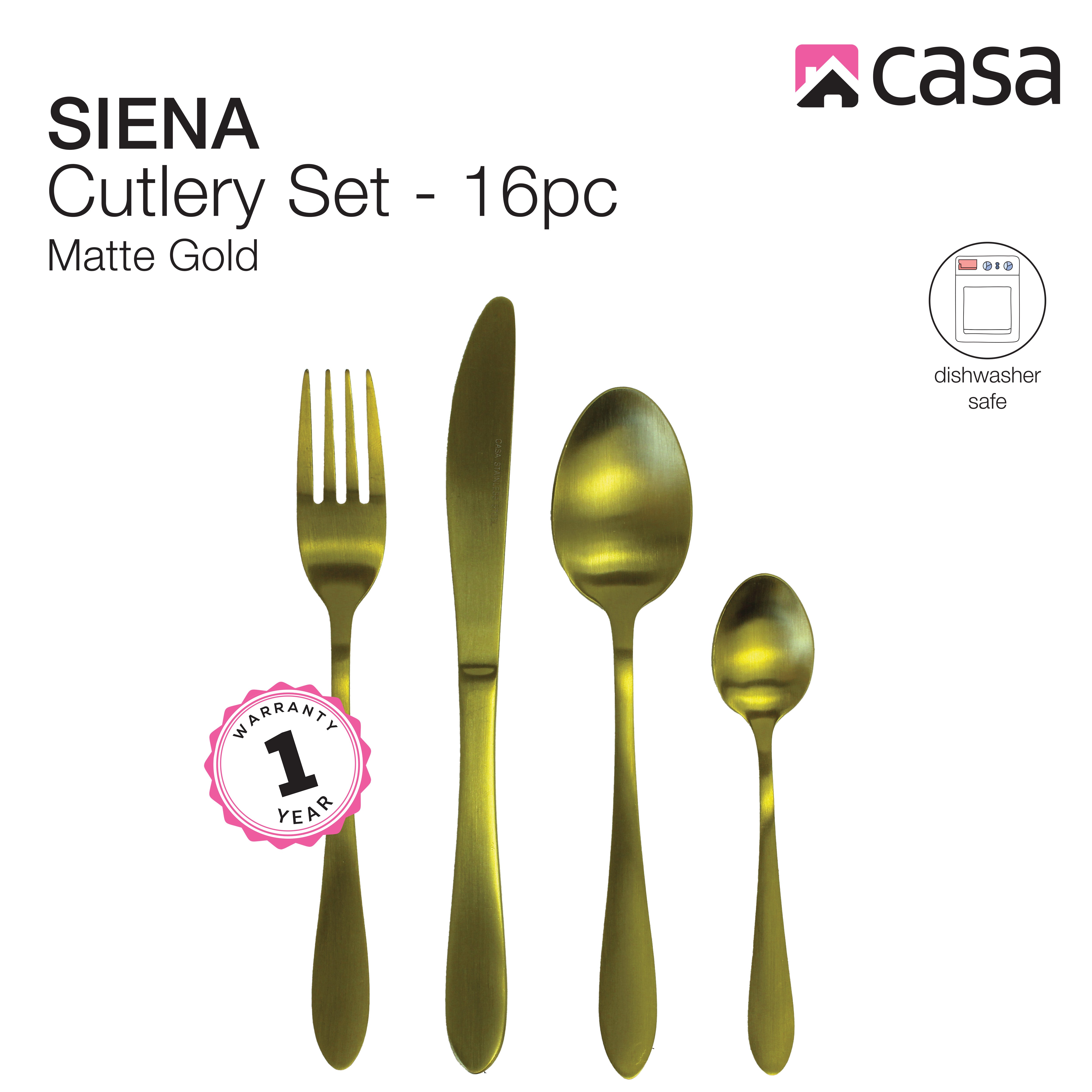 Cutlery Set 16Pc - Steel