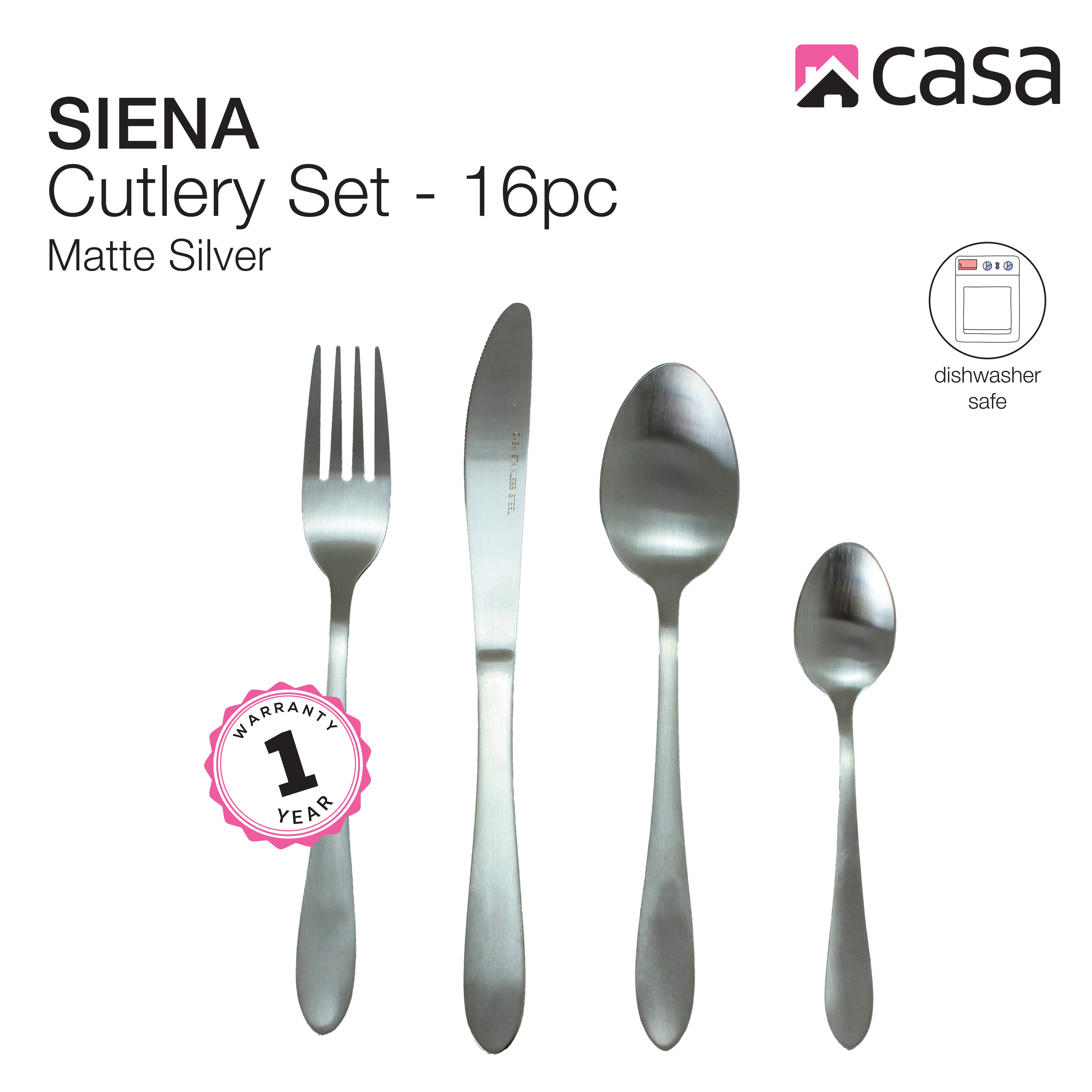Cutlery Set 16Pc - Steel