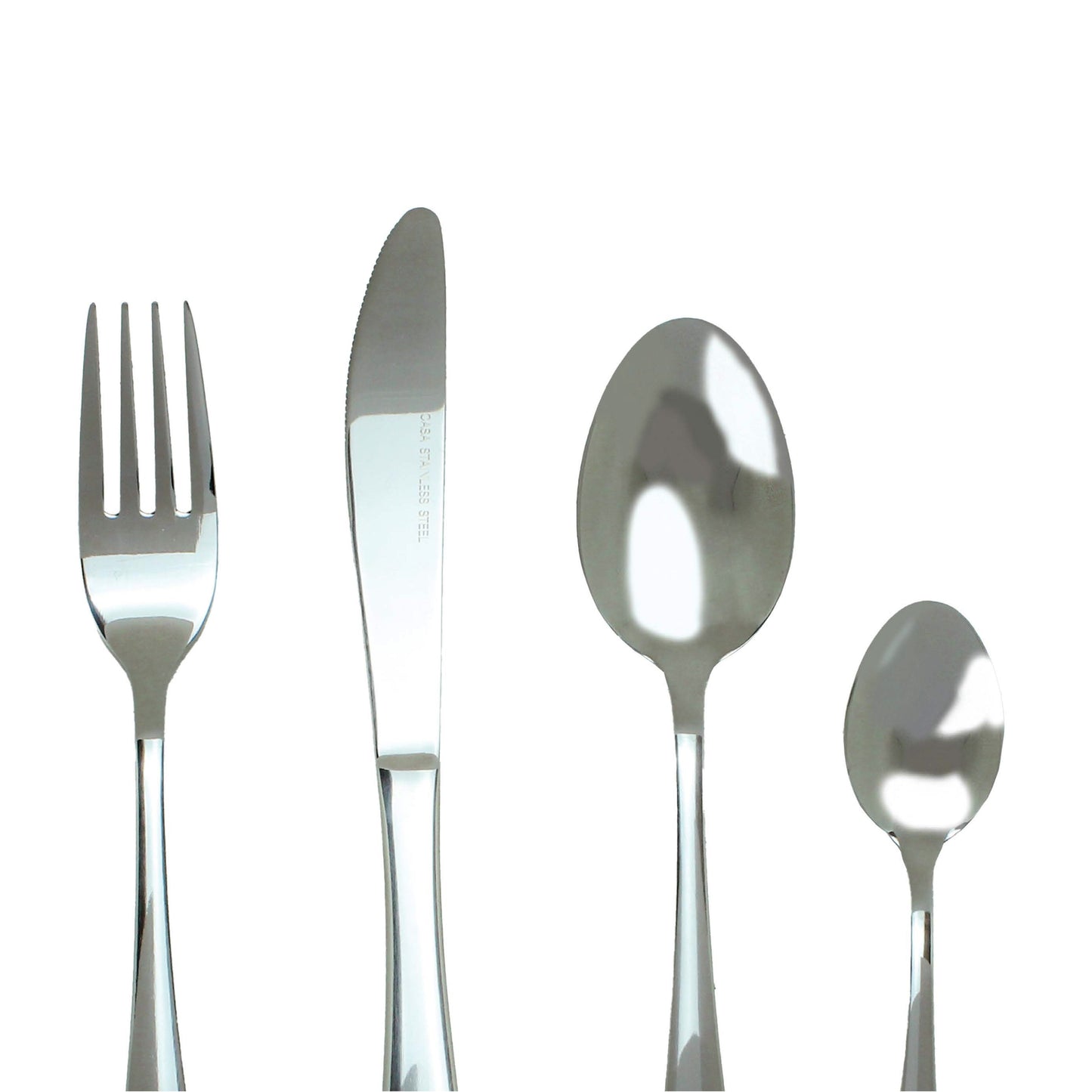 CASA SIENA 16PC CUTLERY SET | STAINLESS STEEL | MIRROR SILVER FINISH