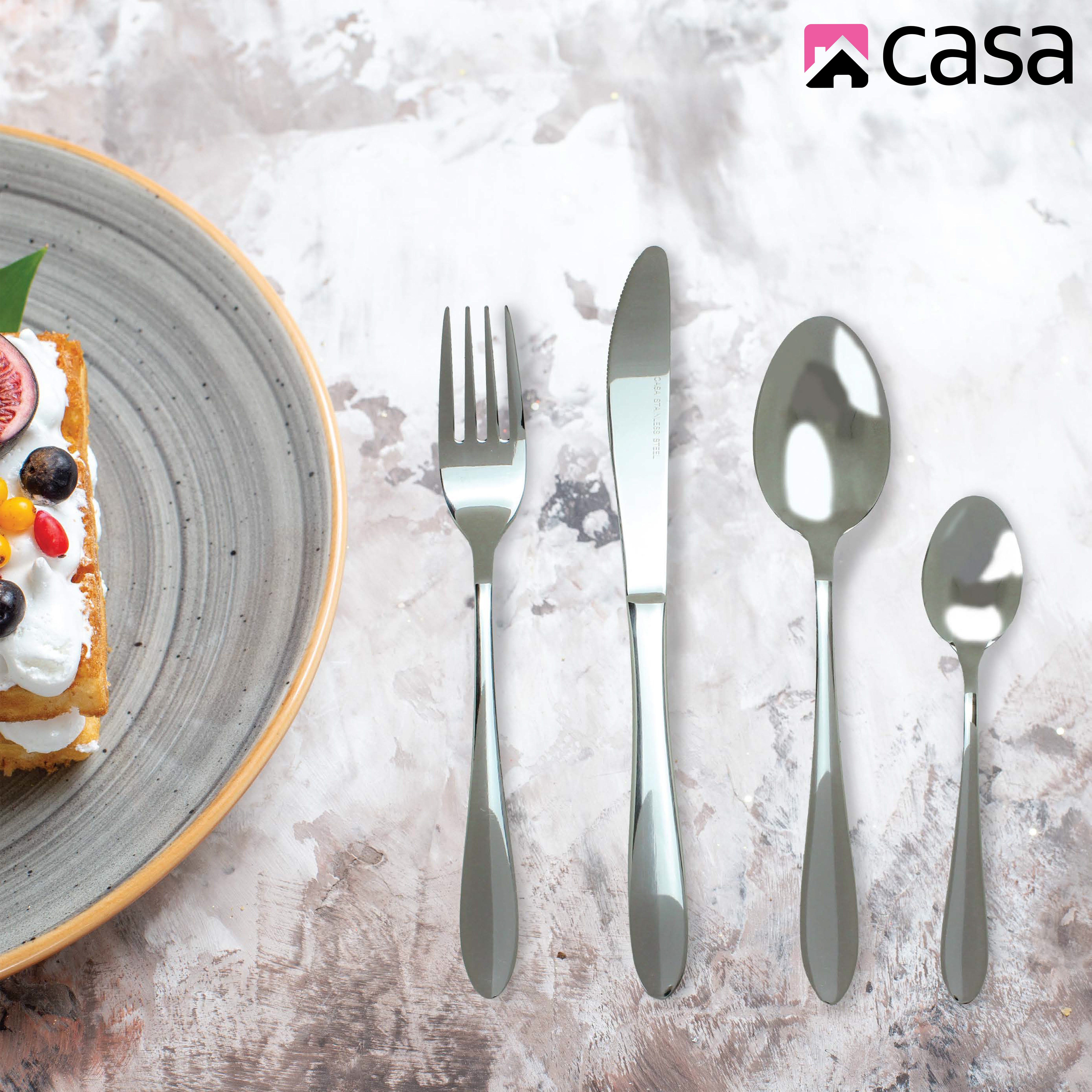 Cutlery Set 16Pc - Steel