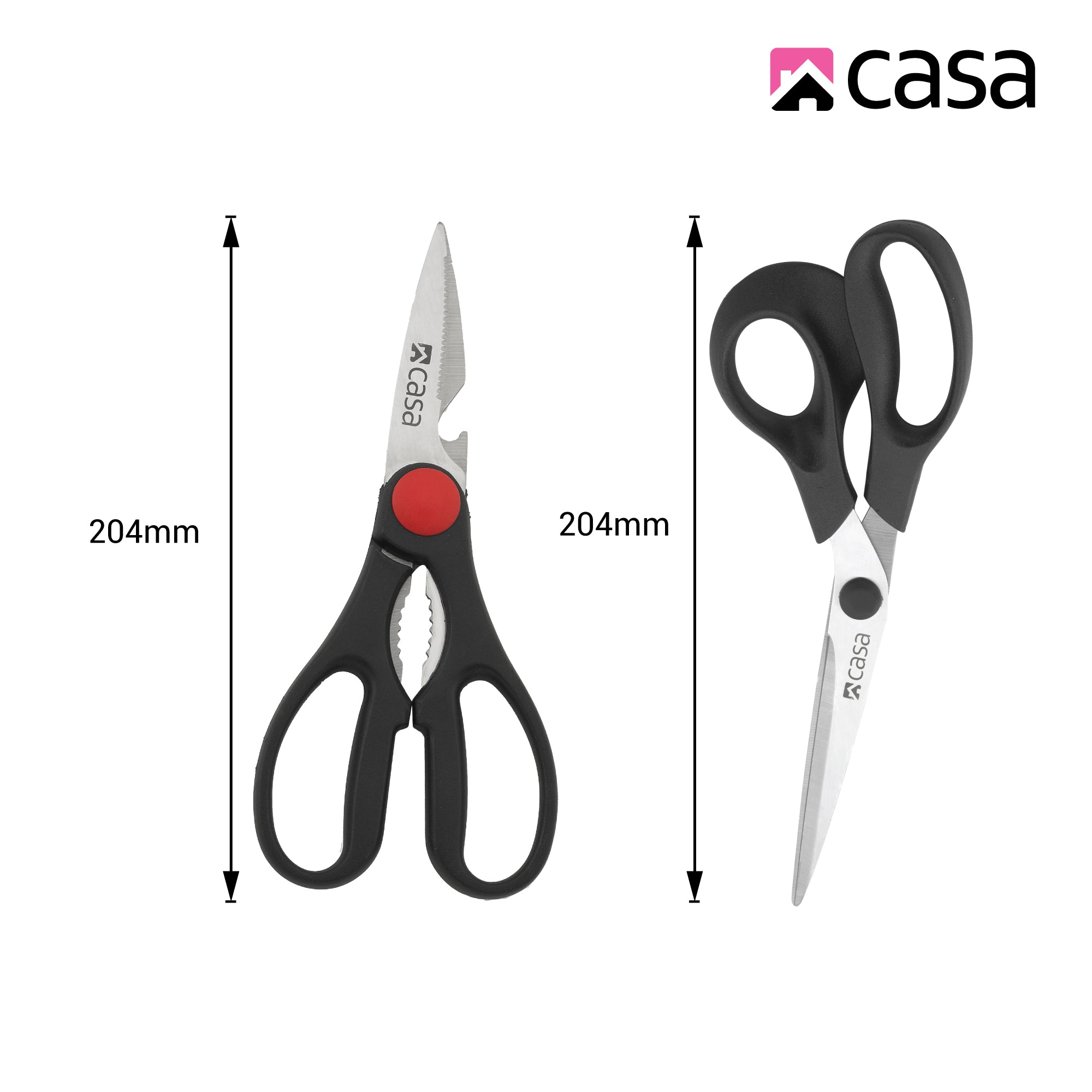 2Pc Food Shears Scissors Set - Bari