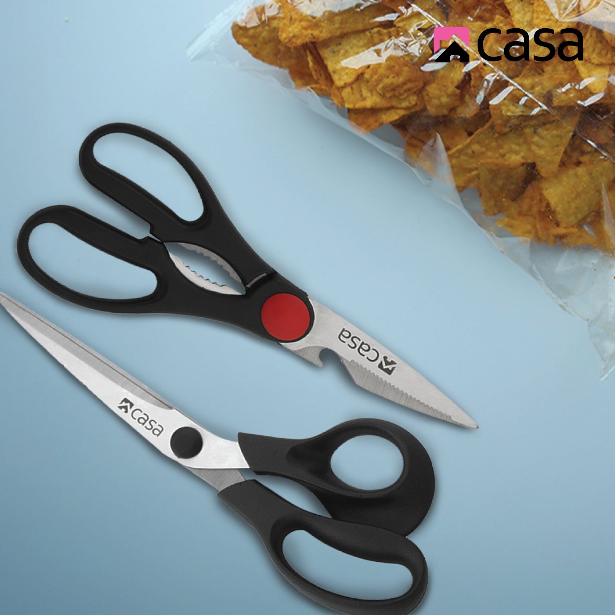 2Pc Food Shears Scissors Set - Bari