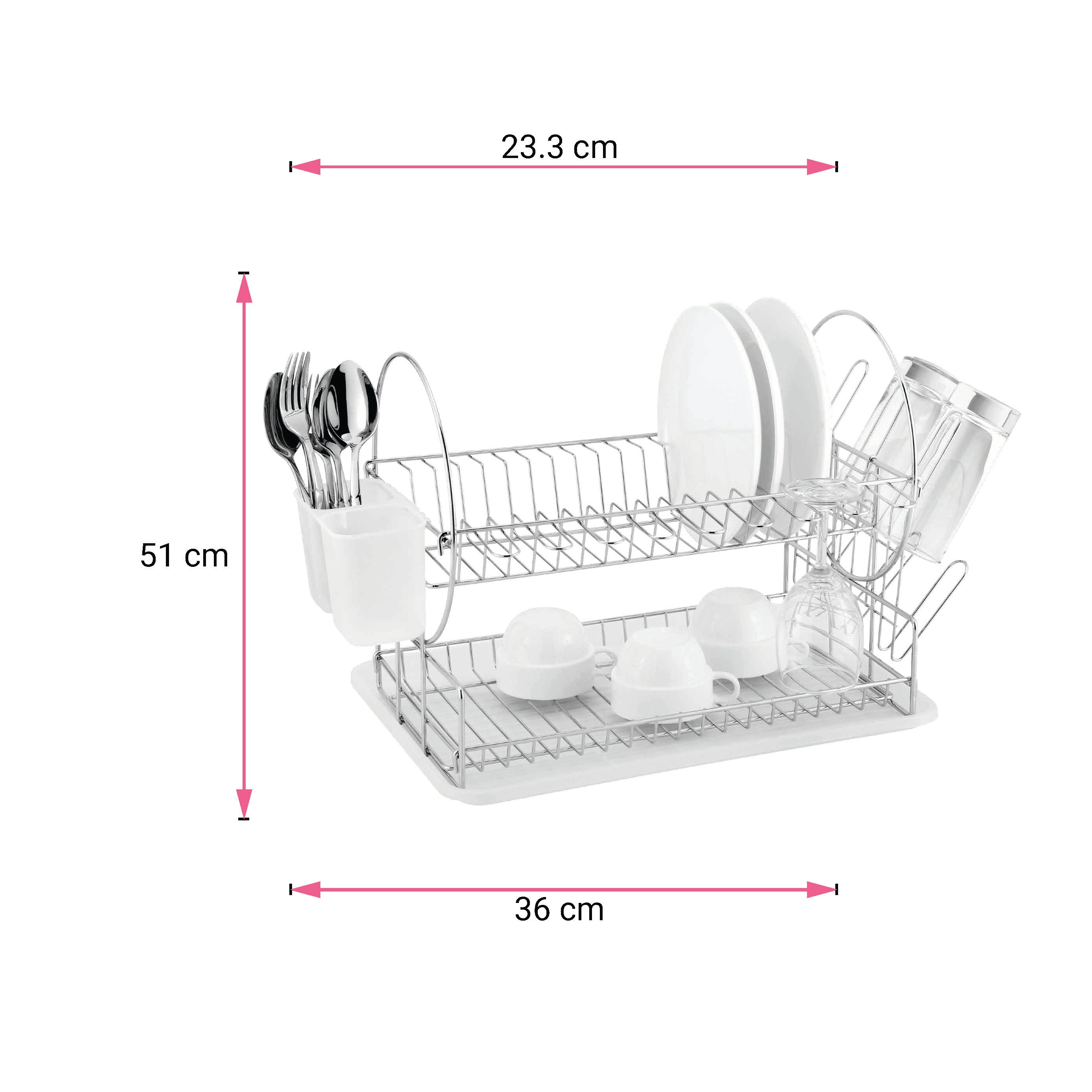 Dish Drainer 2-Tier - Catania 202 - Chrome Plated