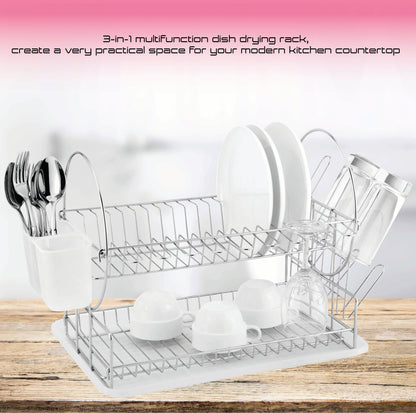 CATANIA 202 CHROME PLATED DISH DRAINER 2 TIER