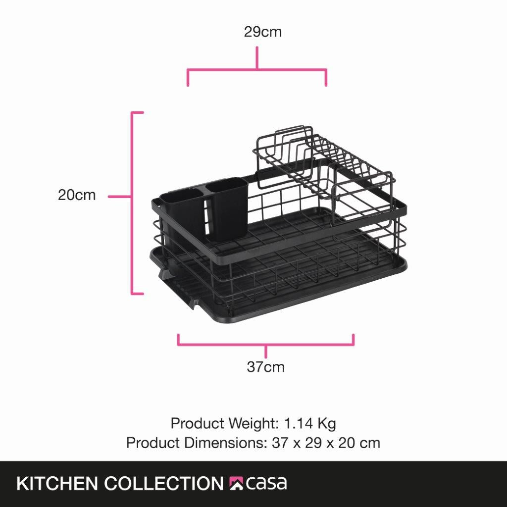 Dish Drainer 2-Tier - Catania 401 - Matt Black
