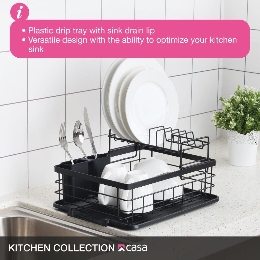 Dish Drainer 2-Tier - Catania 401 - Matt Black