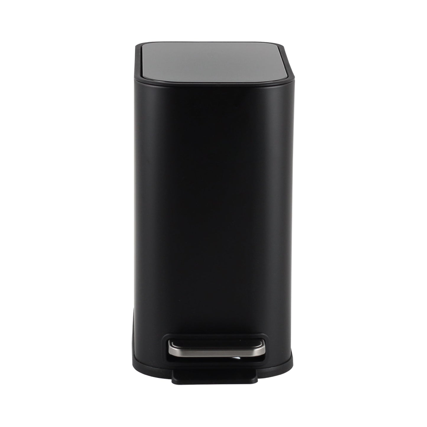 Trento 5L Slimline Rectangle Steel Pedal Bin - Matte Black