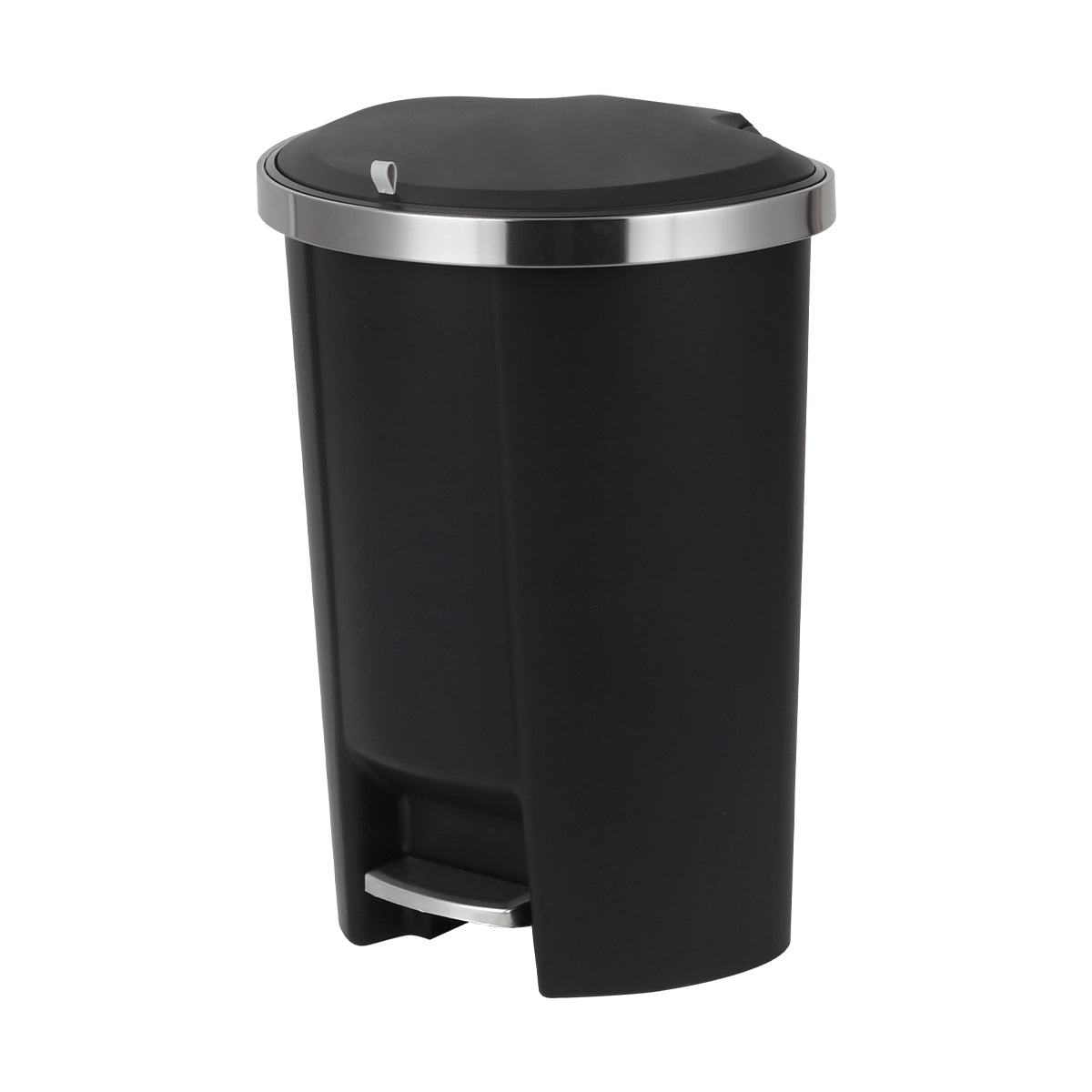 CASA Monza 50L Plastic Semi Round Pedal & Lift Bin - Black