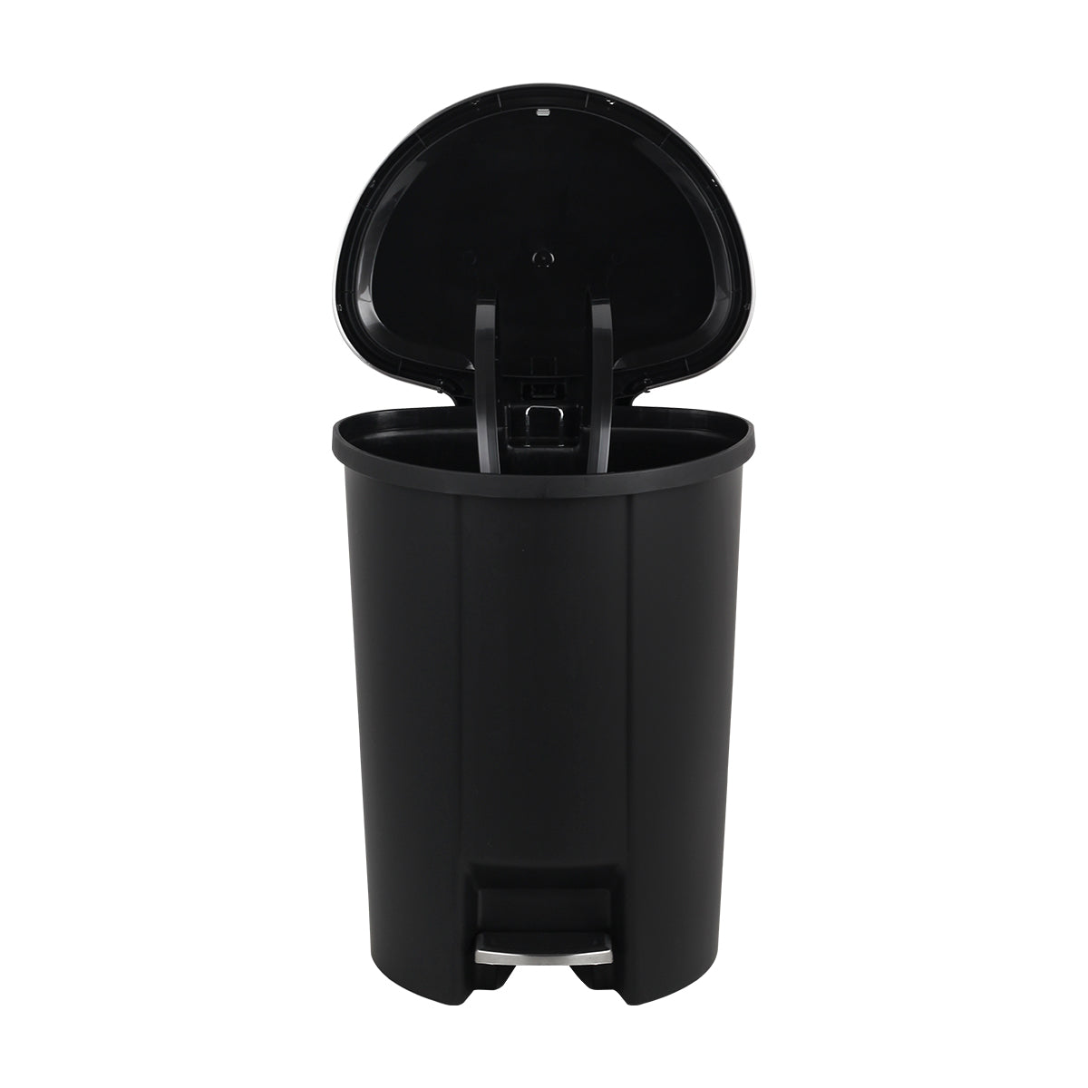 CASA Monza 50L Plastic Semi Round Pedal & Lift Bin - Black