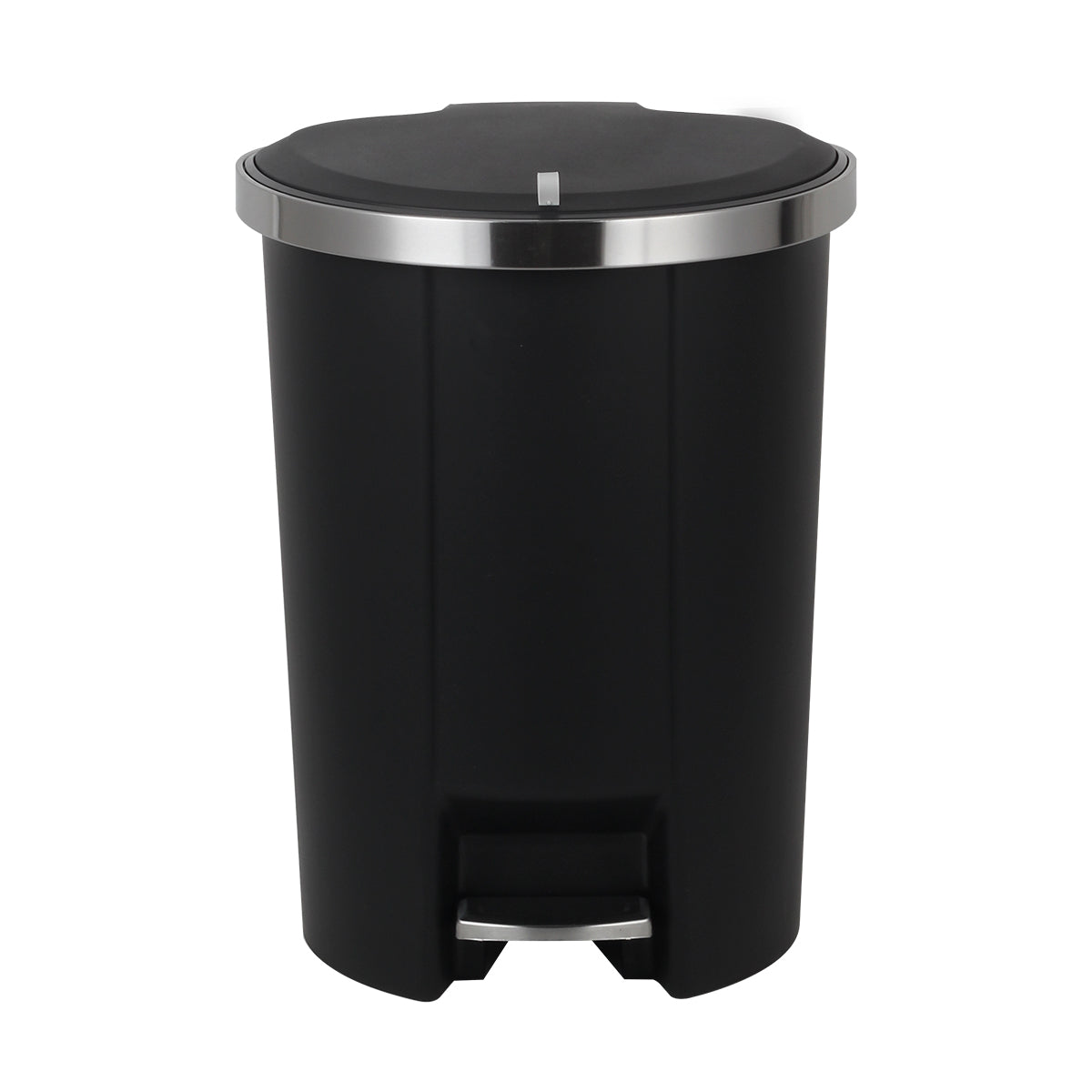 CASA Monza 50L Plastic Semi Round Pedal & Lift Bin - Black