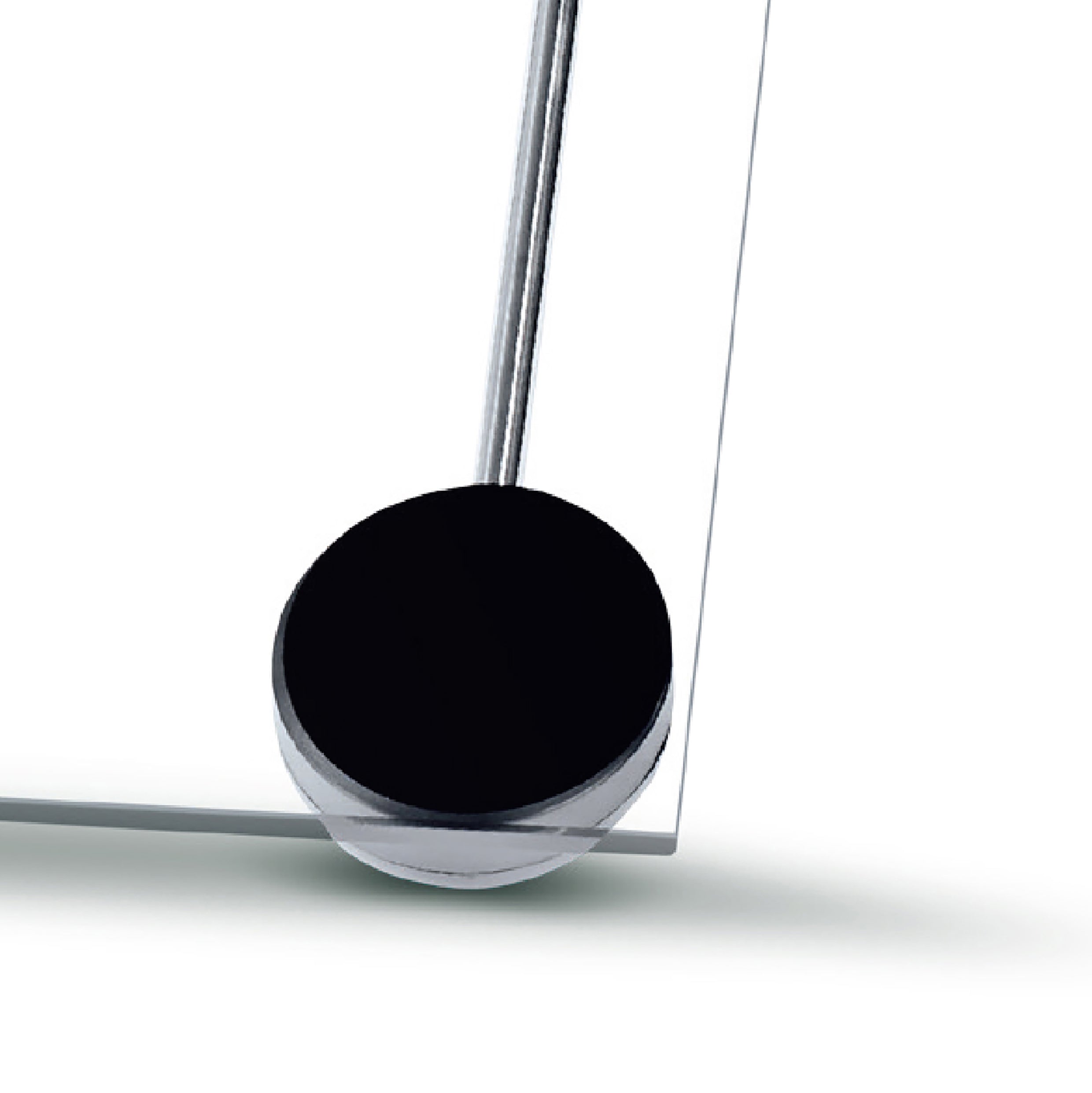 Electronic Bathroom Glass Scale - Black/Clear