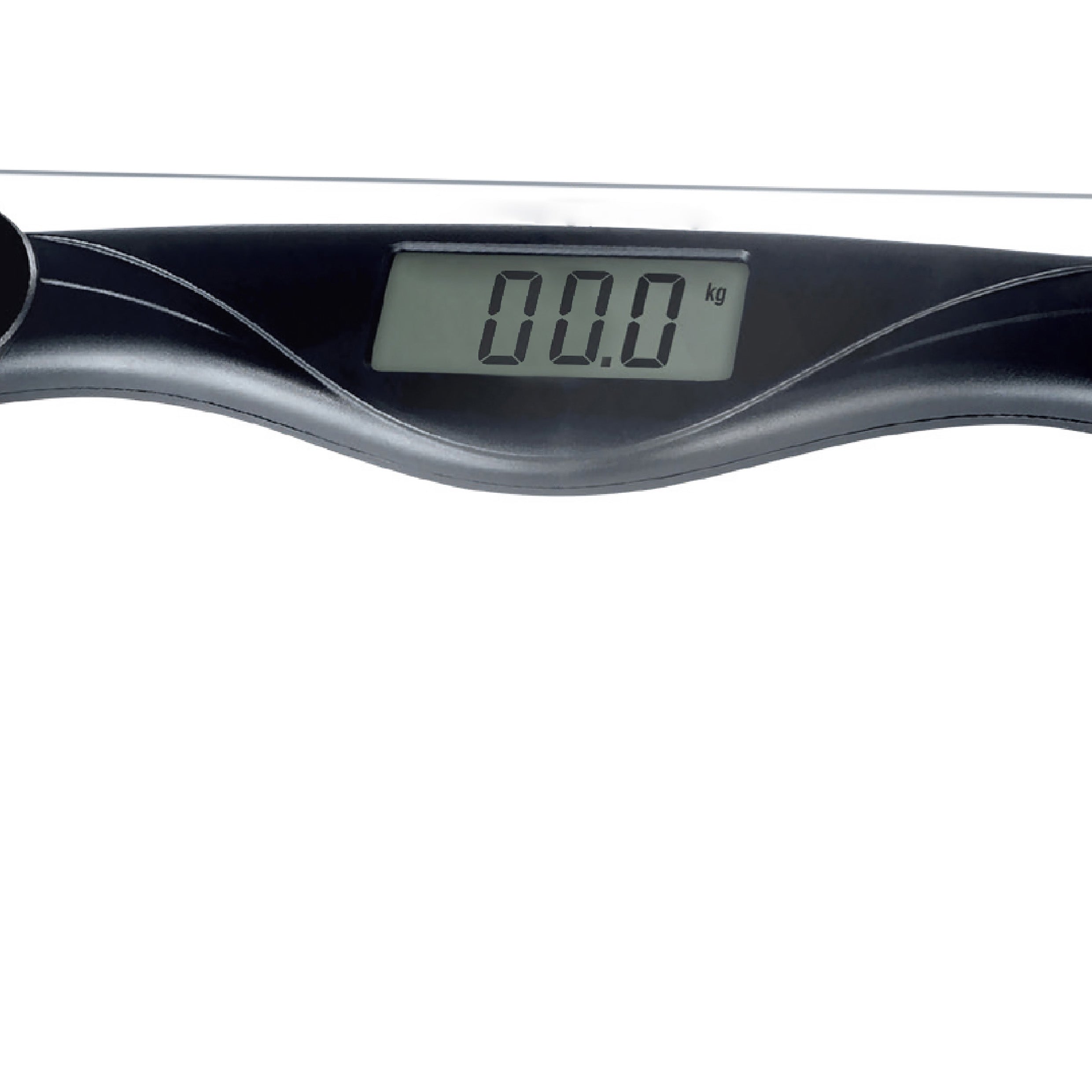 Electronic Bathroom Glass Scale - Black/Clear
