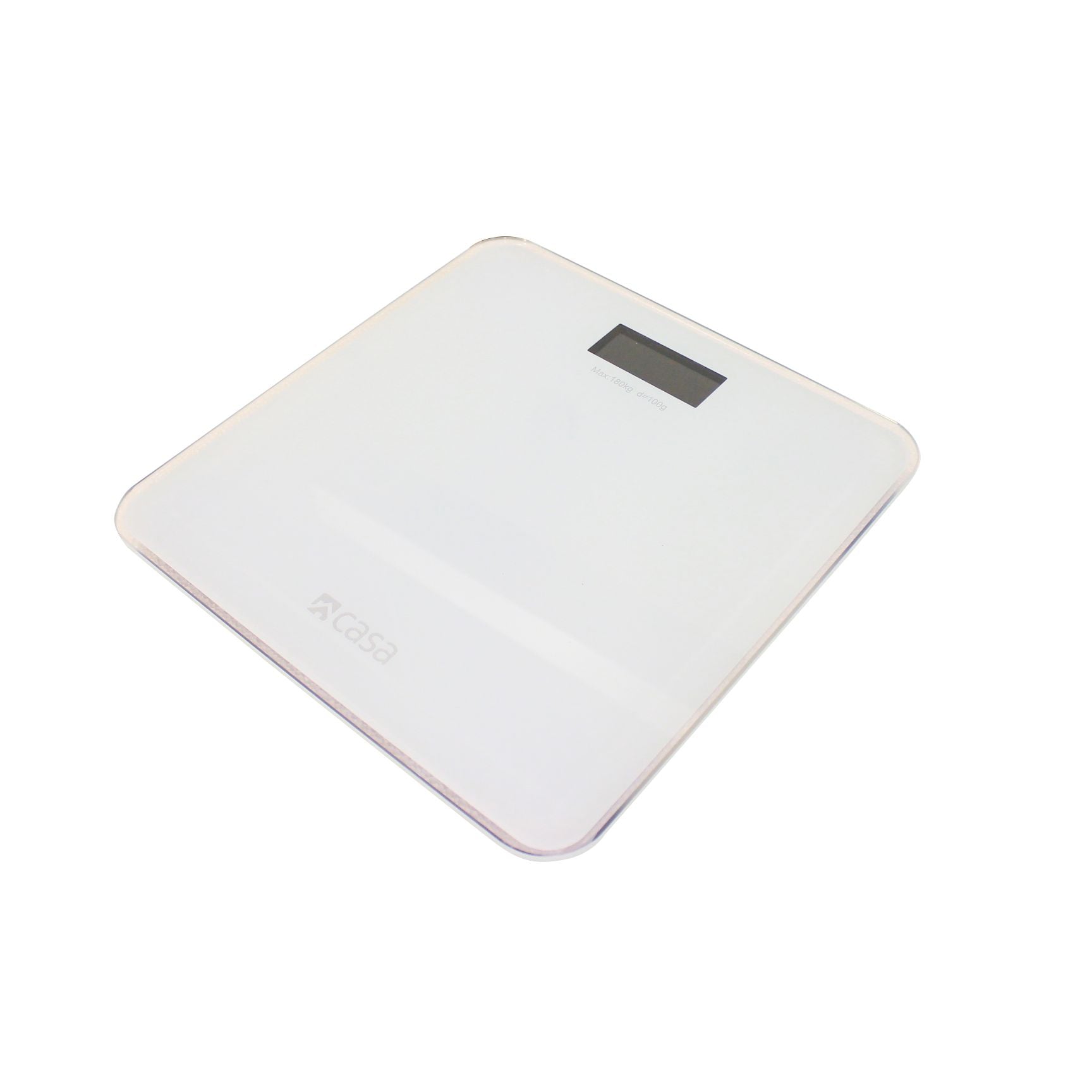 Electronic Bathroom Glass Scale - Solid - Rounded Corners