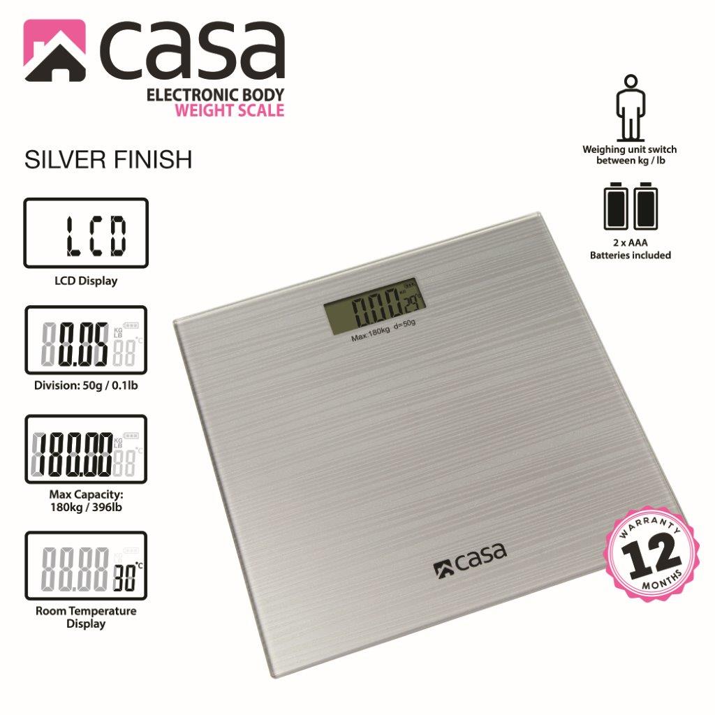 Electronic Bathroom Glass Scale - Sparkle