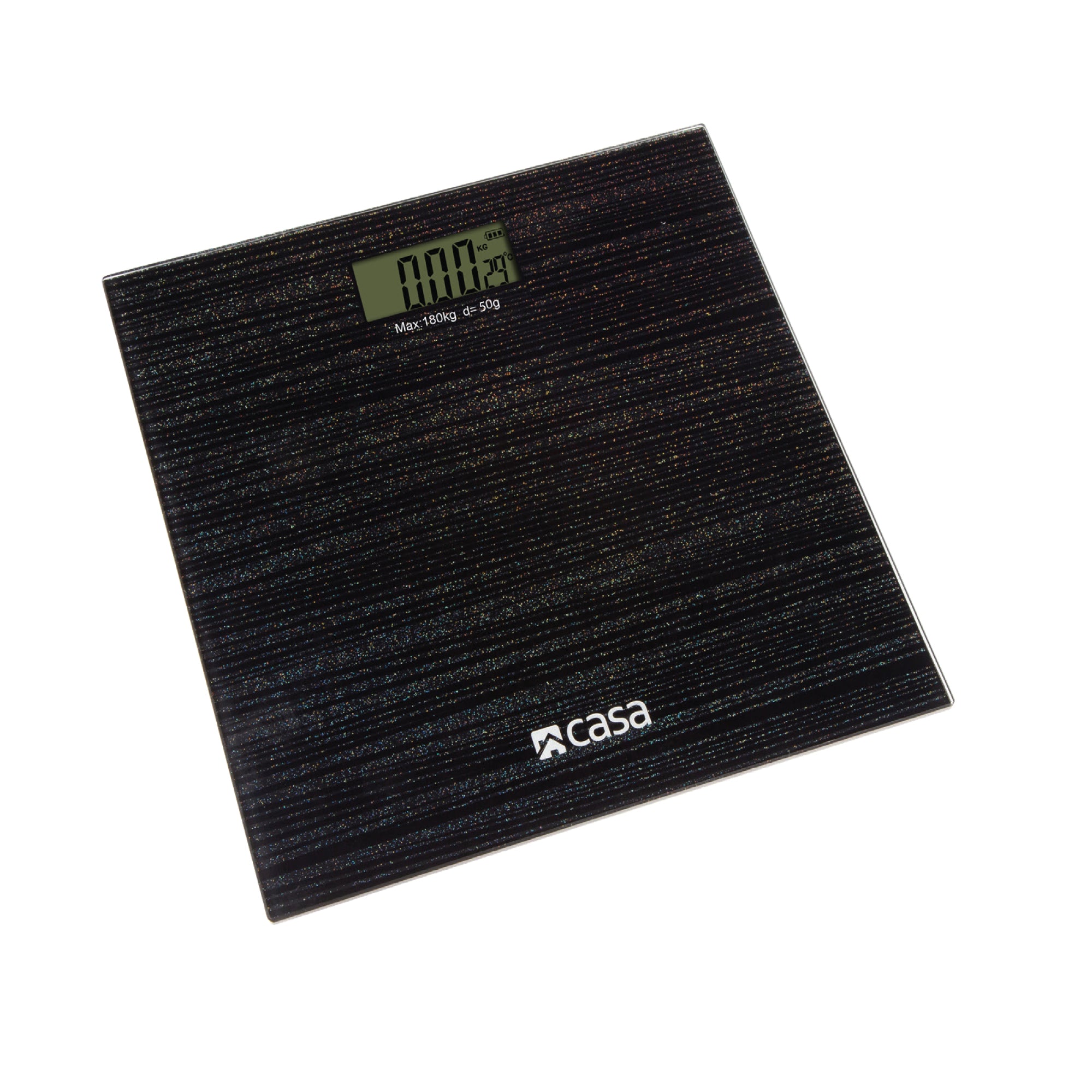 Digital Bathroom Scale - Glass Platform - Sparkle Effect
