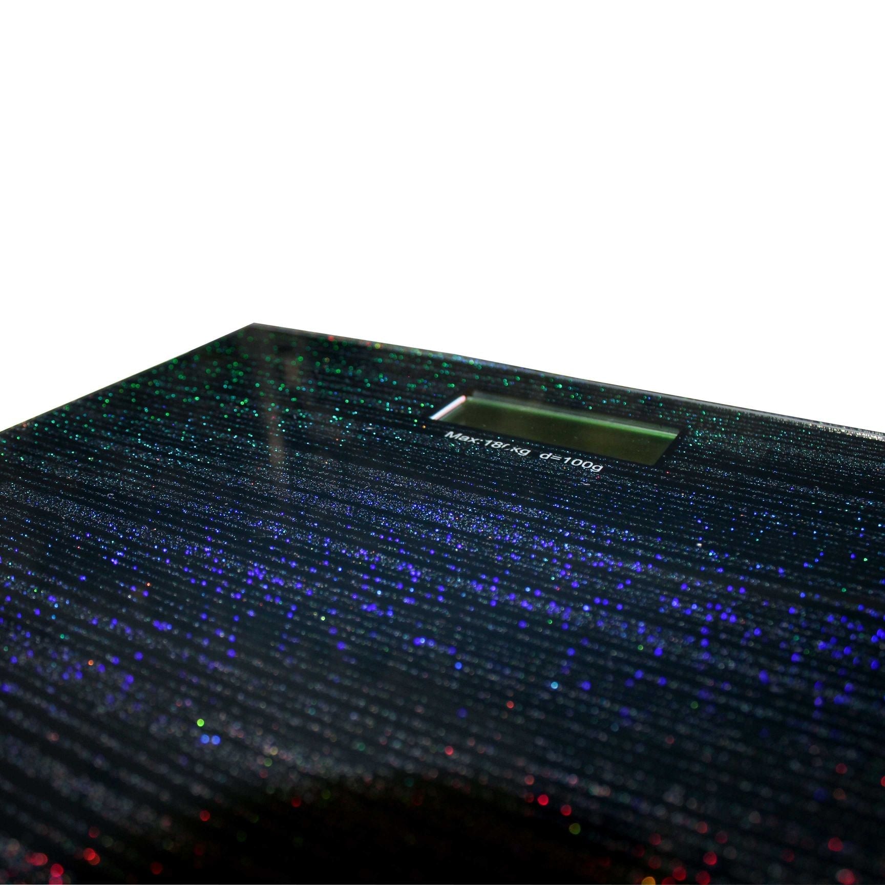 Digital Bathroom Scale - Glass Platform - Sparkle Effect