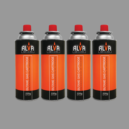 CCR100-4P ALVA BUTANE CANISTERS X 4 GREY