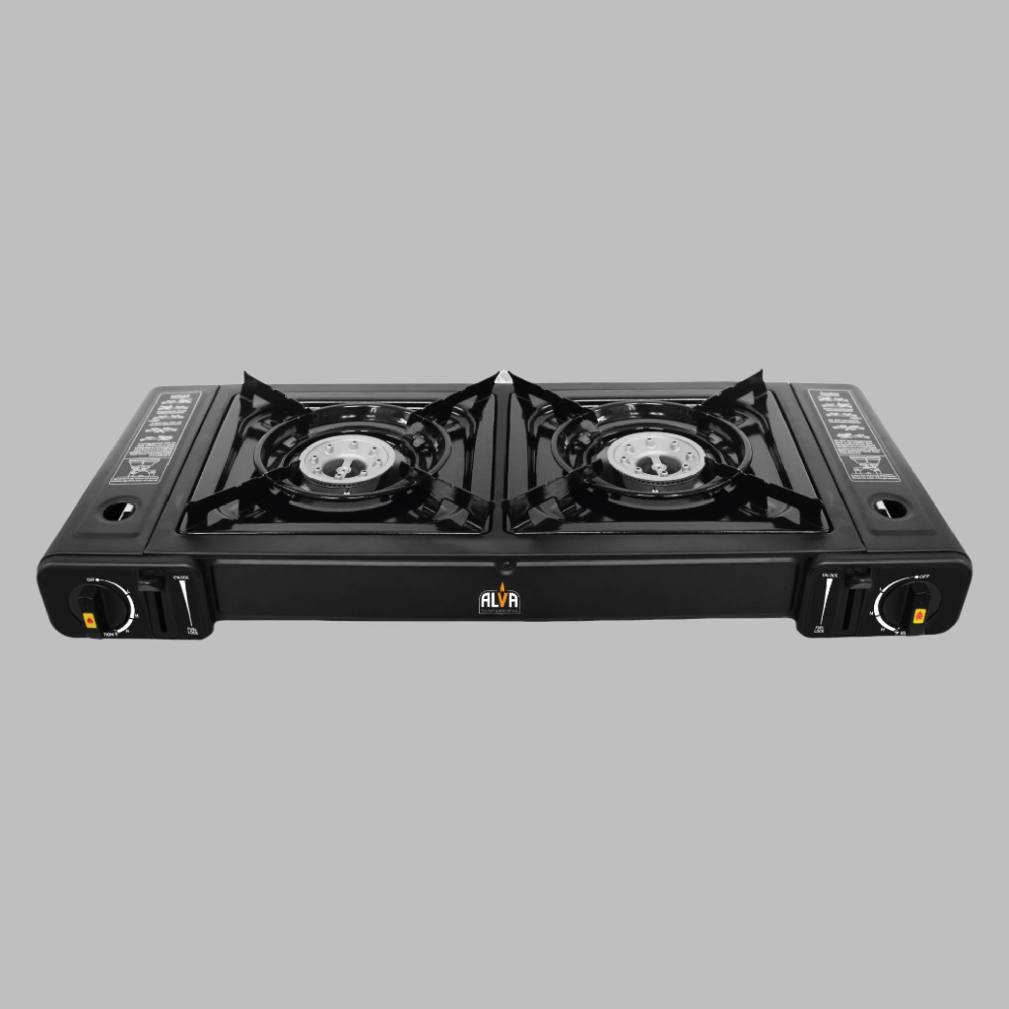 Double Burner Butane Gas Canister Stove - 2 Plate