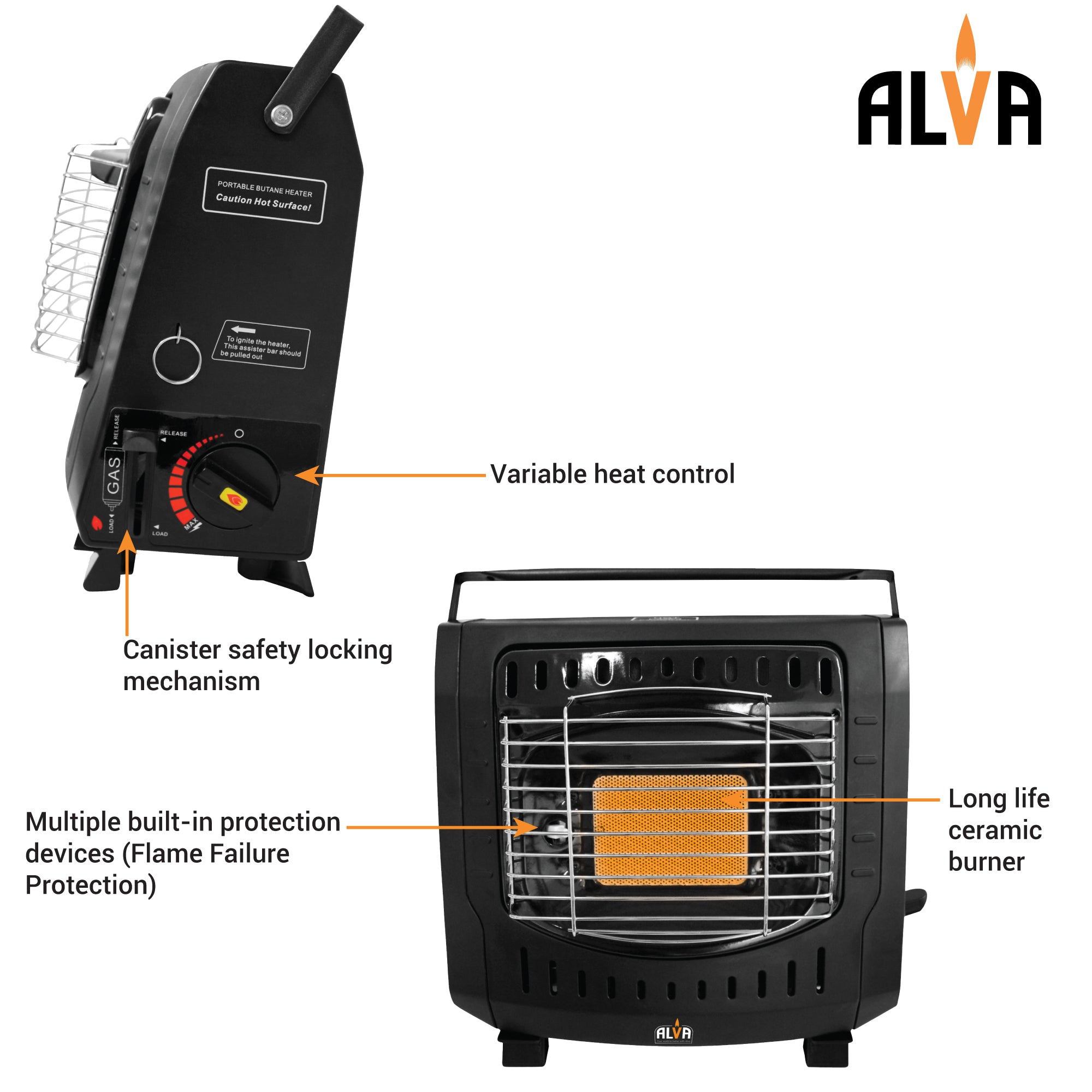 Outdoor Butane Canister Mini Heater