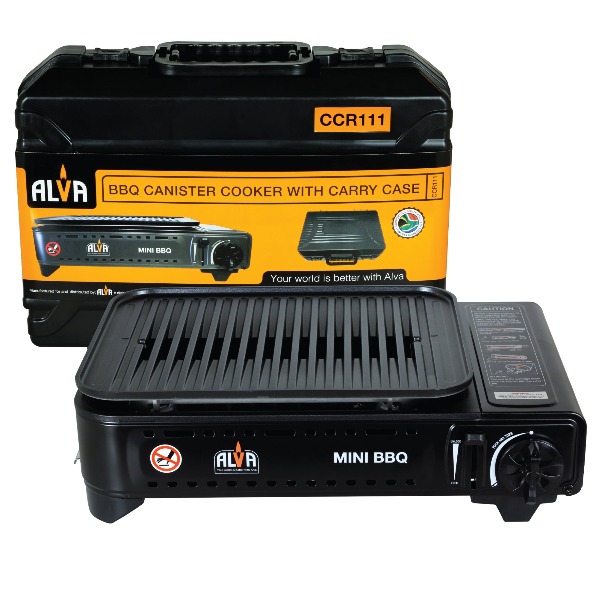 Butane Gas Canister Mini BBQ Cooker Stove + Carry Case