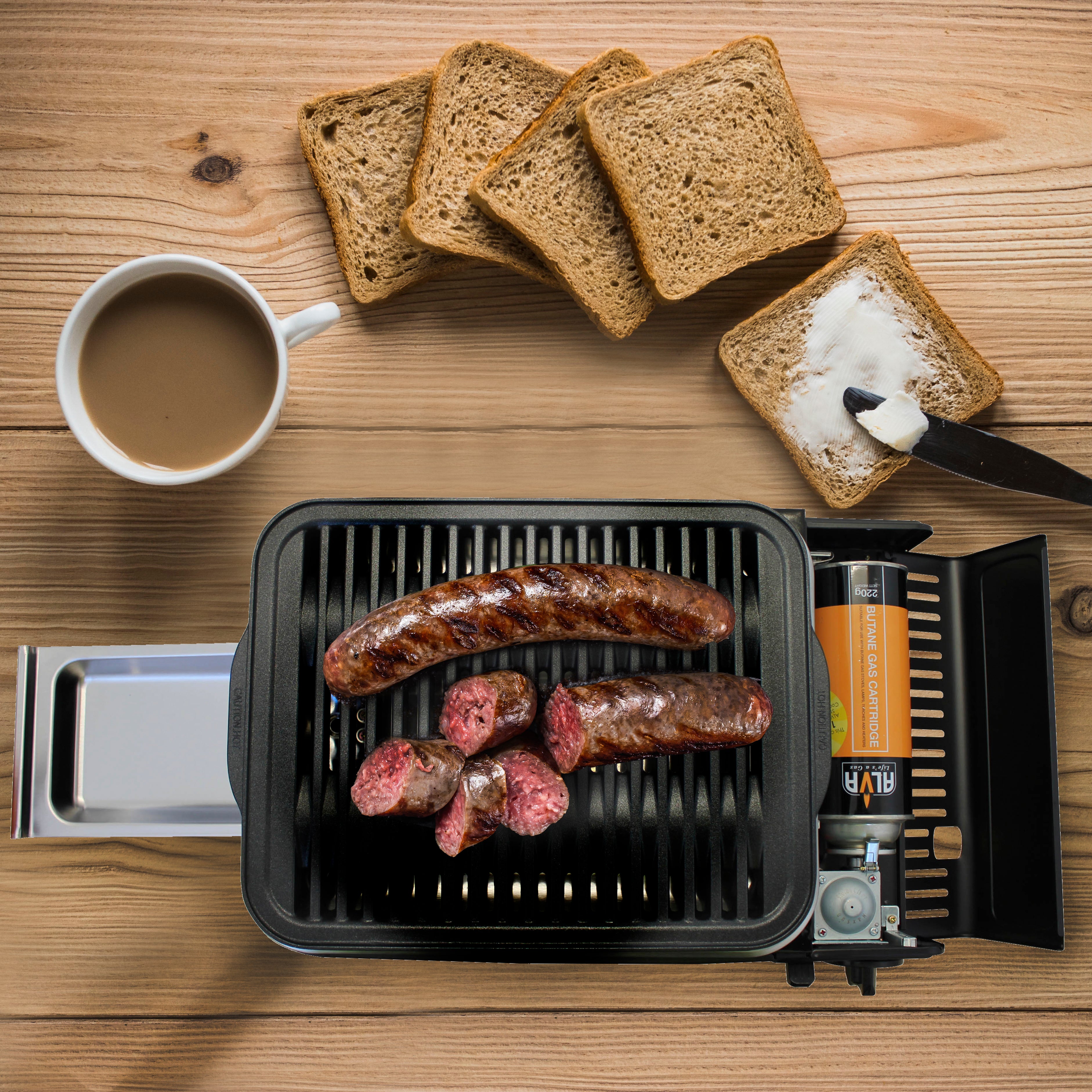 Butane Gas Canister Mini BBQ Cooker Stove + Carry Case