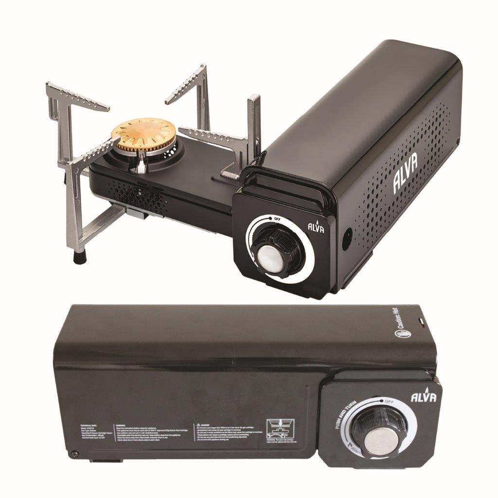 Mini Fold-Up Butane Gas Canister Camping Stove - 1 Plate