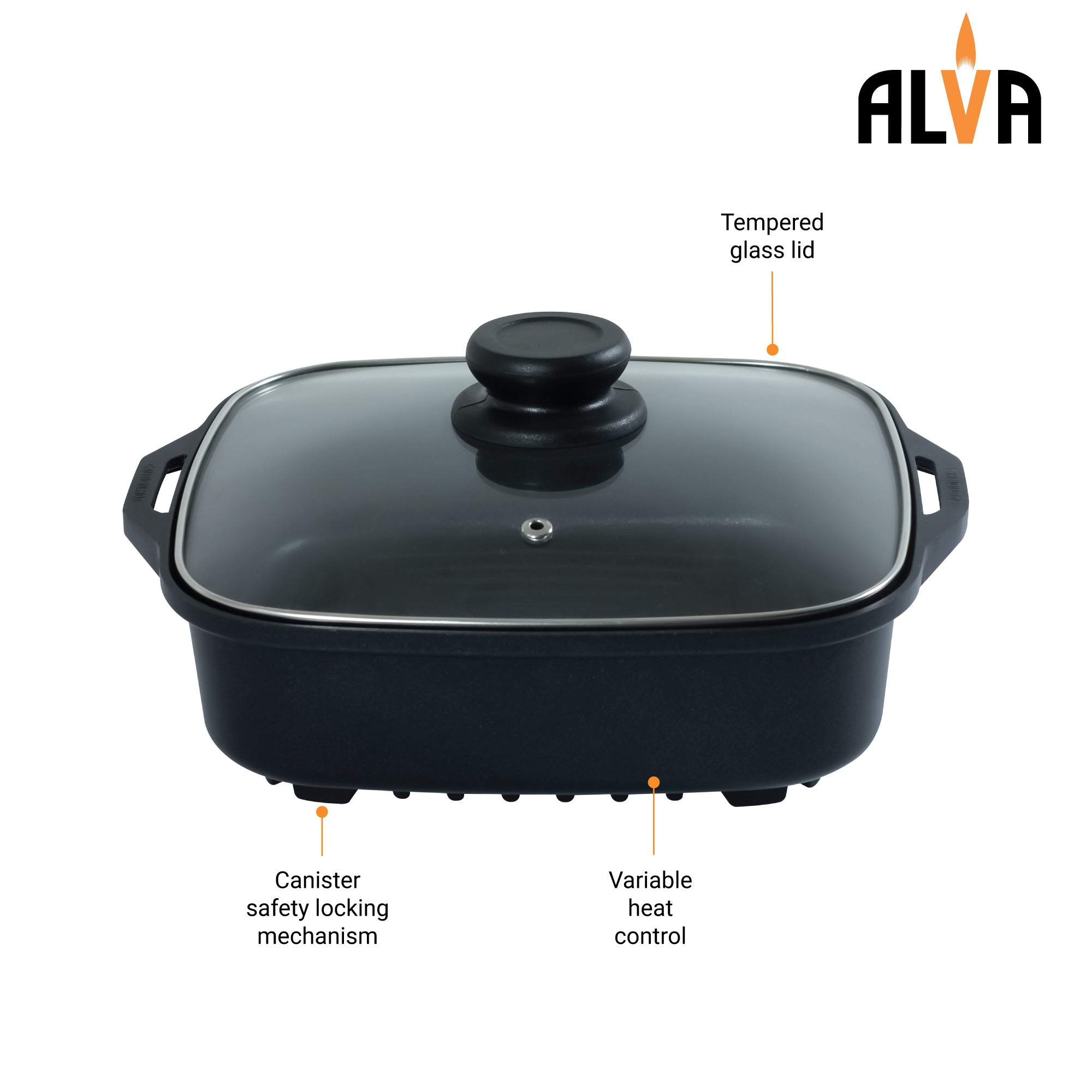 Single Burner Butane Gas Canister Stove + Cooking Pot & Lid - 1 Plate