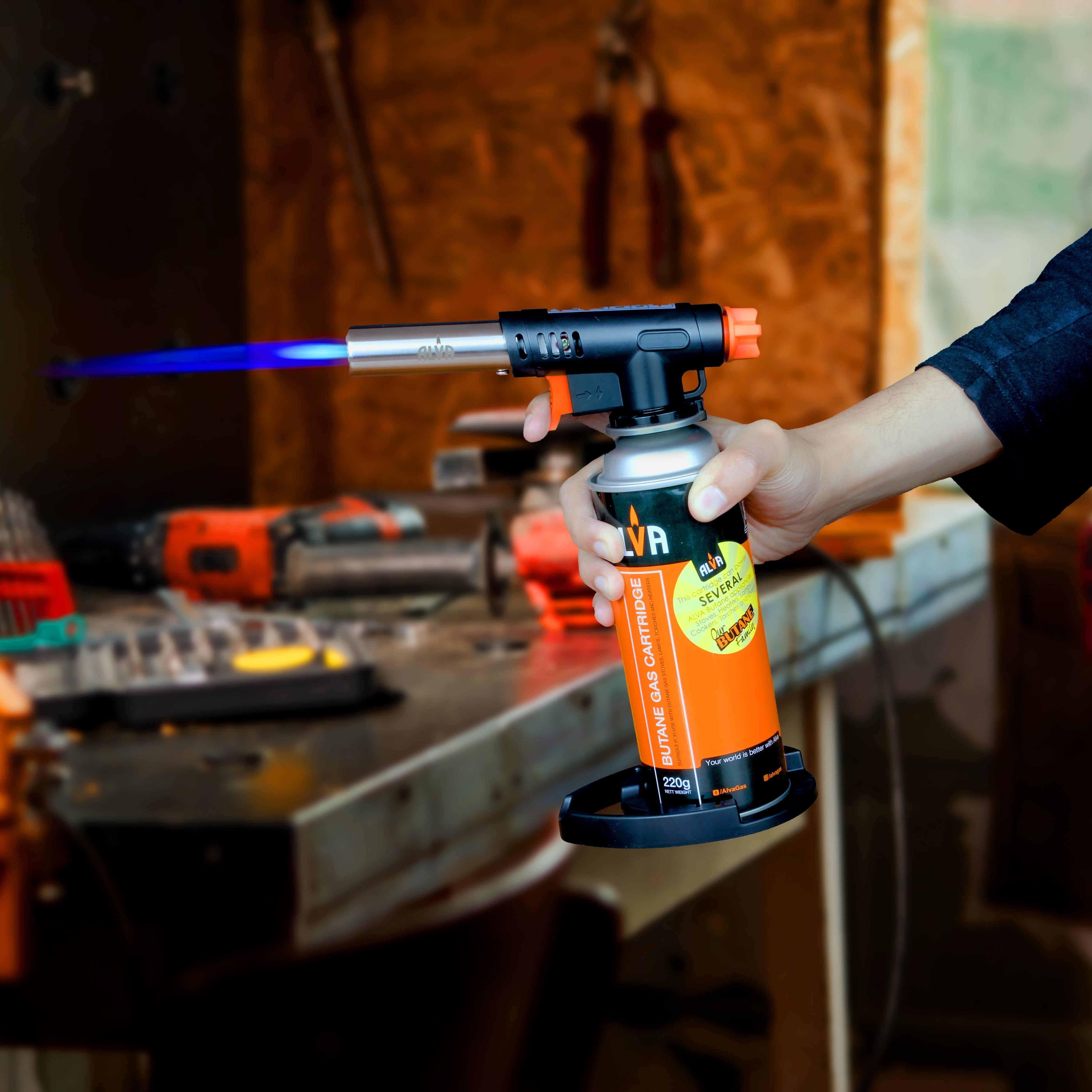 Multi-Purpose Butane Canister Torch With Stand