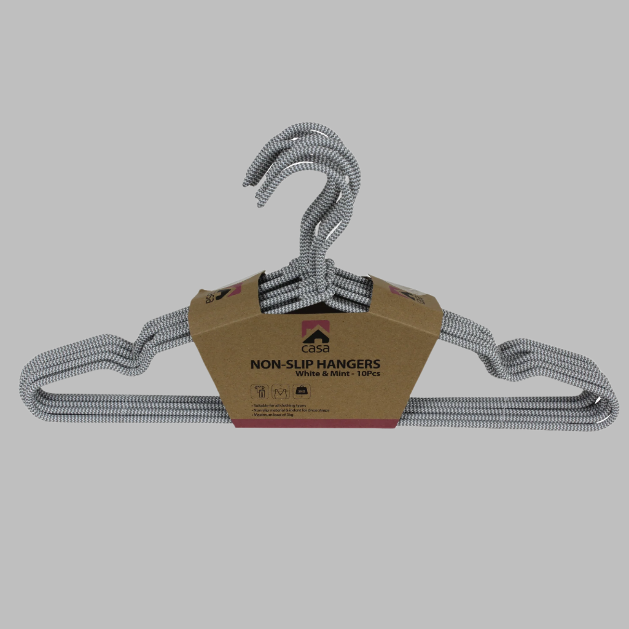 10Pc Non-Slip Hanger Set