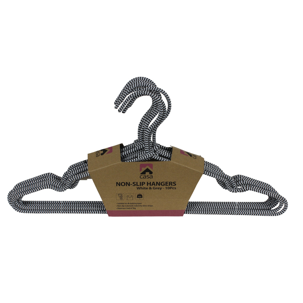 10Pc Non-Slip Hanger Set