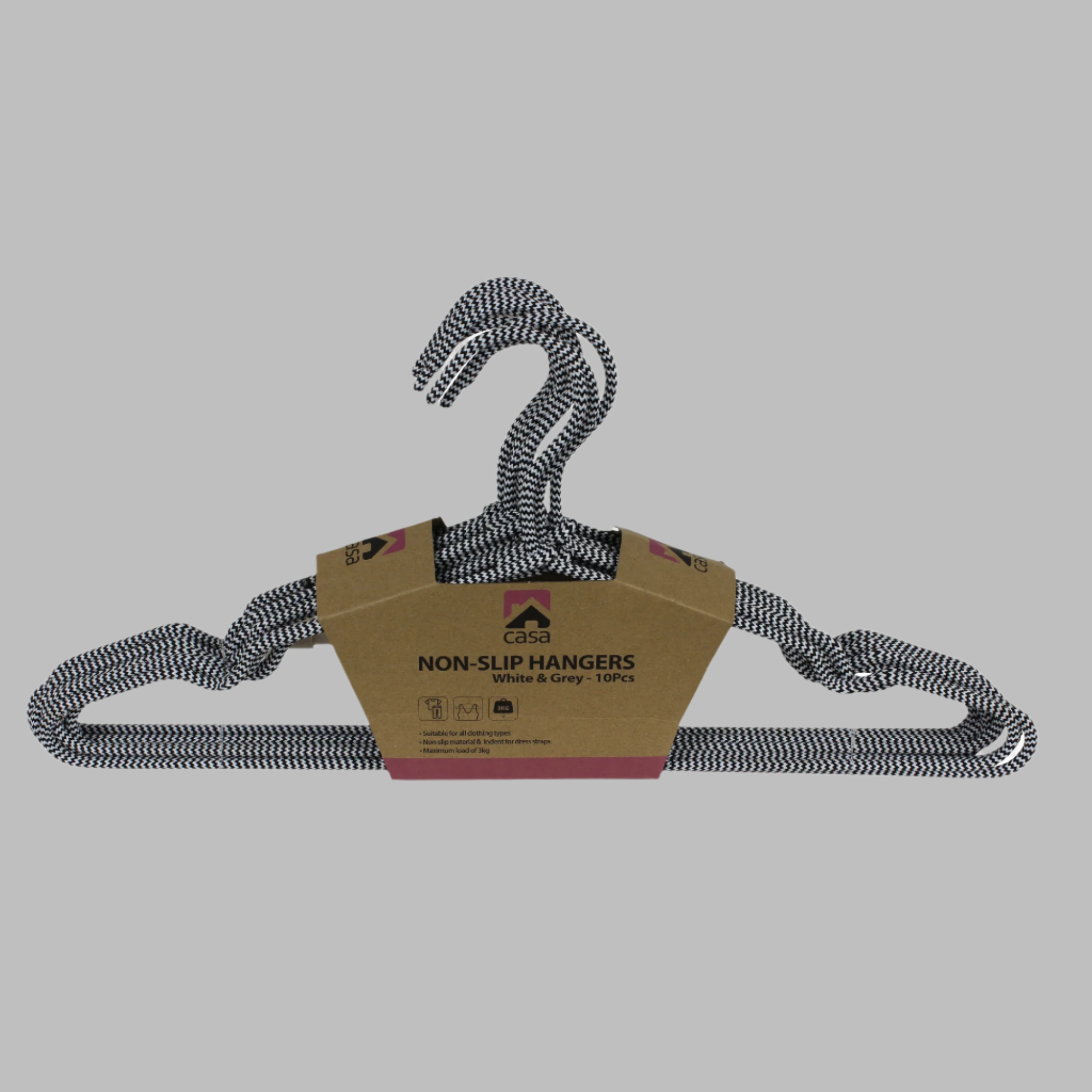 10Pc Non-Slip Hanger Set