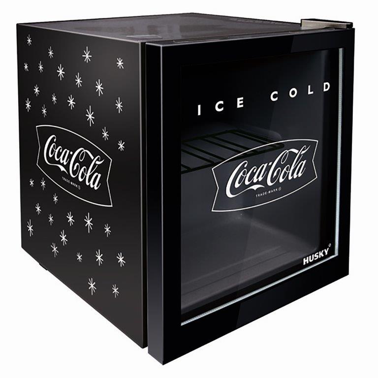 46L Counter-Top Beverage Cooler W/ Glass Door - Coca Cola - Black