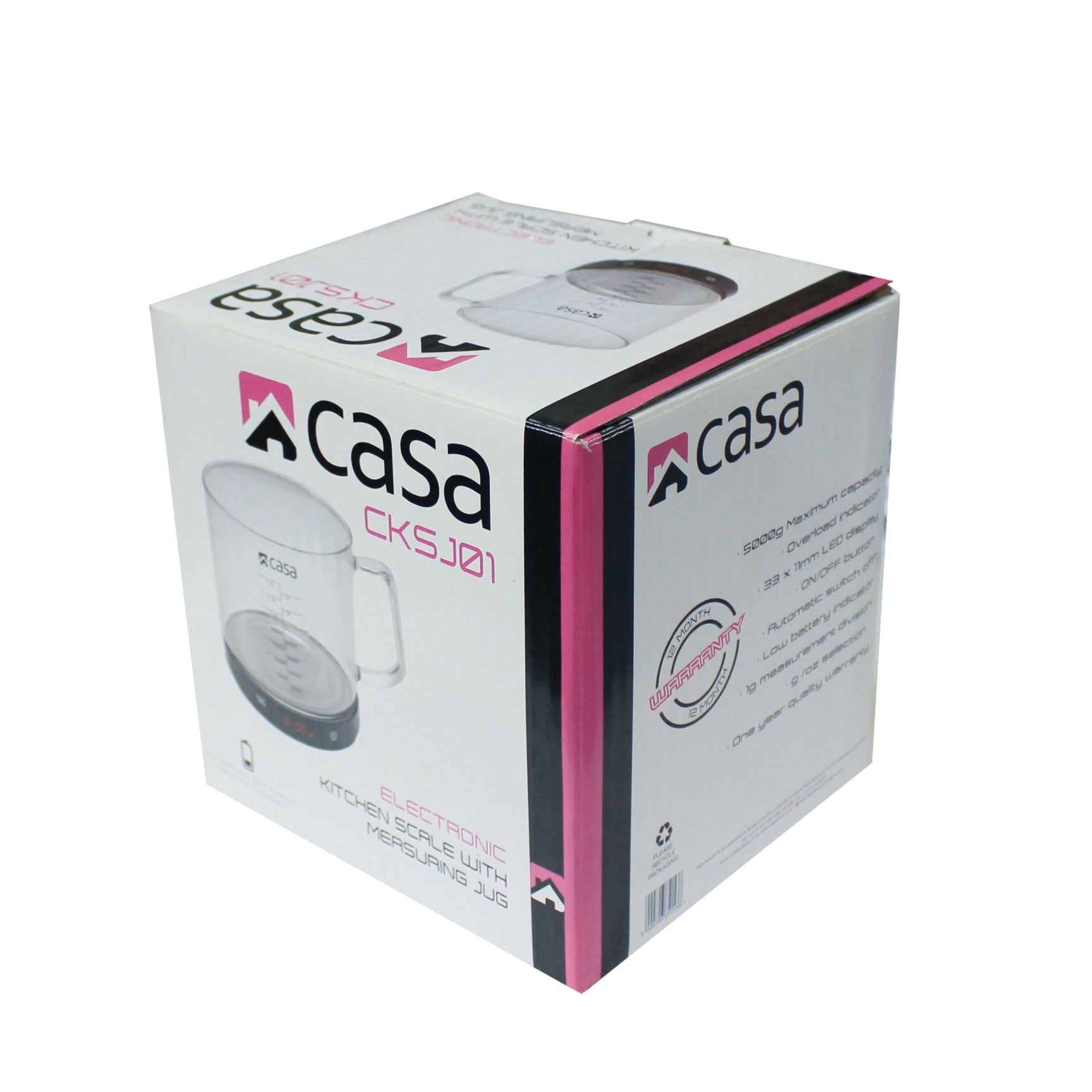 Kitchen Digital Scale - With Glass Measuring Jug