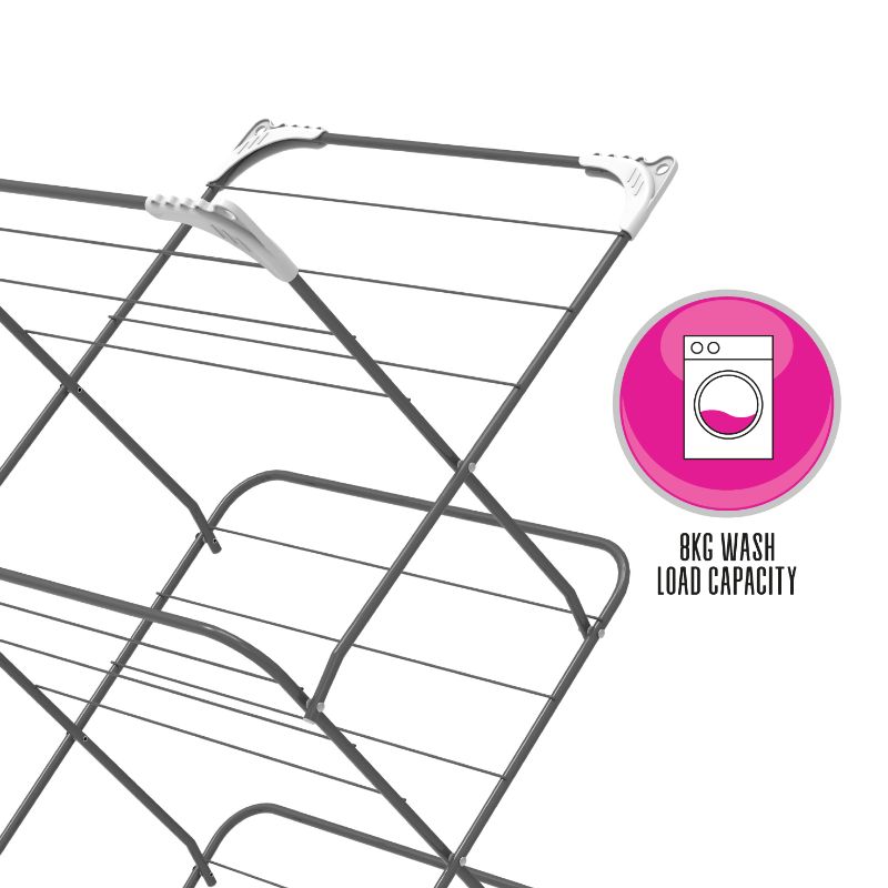 3-Tier Clothes Drying Stand, Foldable - 13M Capacity