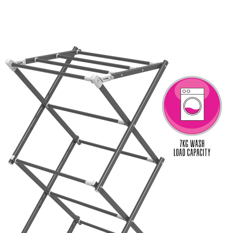 3-Tier Clothes Drying Stand - Foldable, Extendable - 7.5M Capacity
