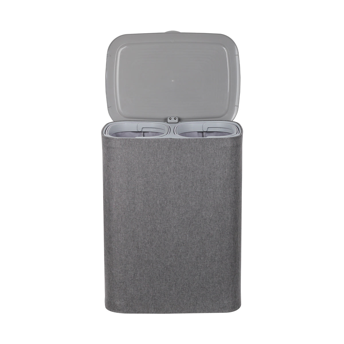 CASA Bellagio 50L 2-Compartment Cloth Laundry Basket - Grey