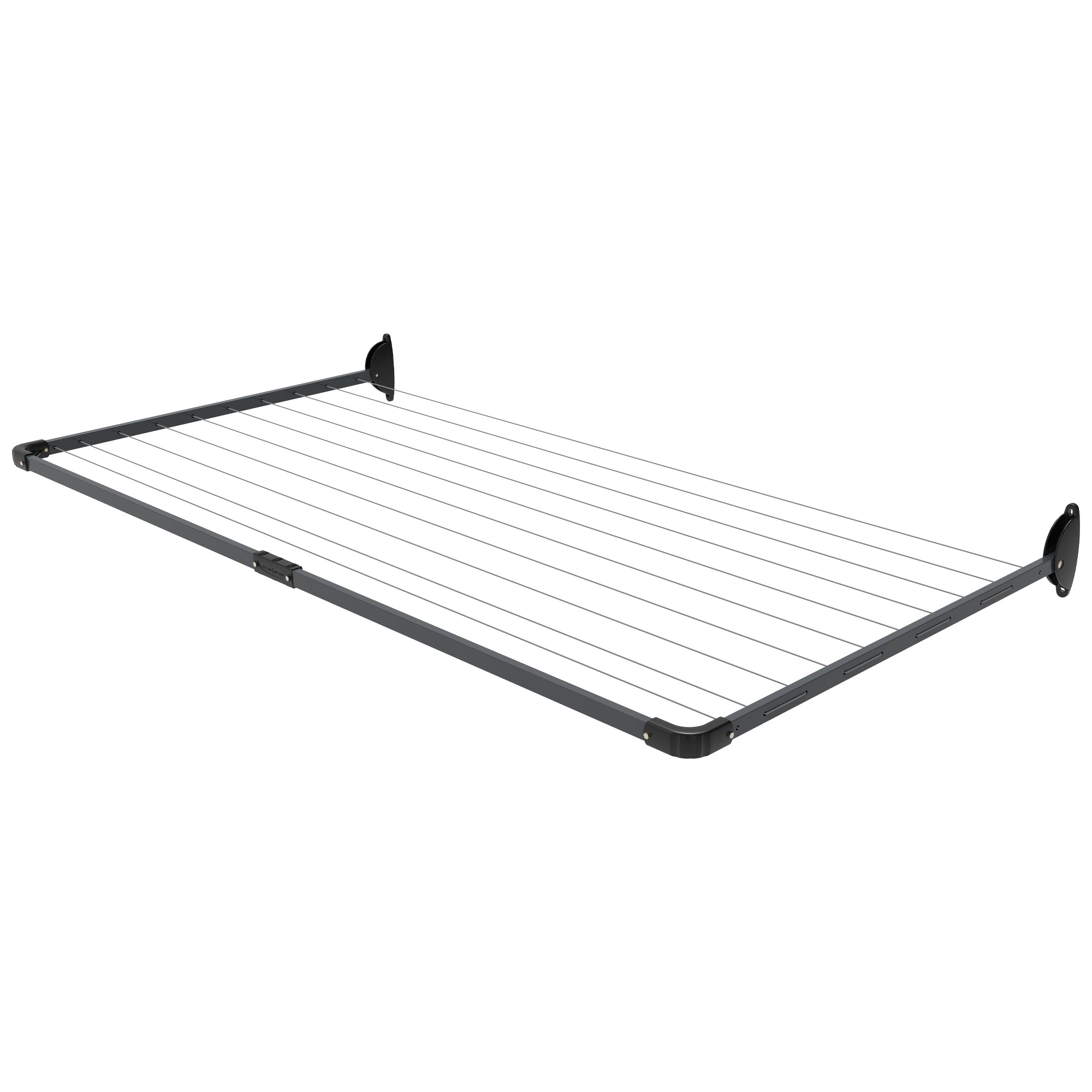 10-Line Single Fold Down Wall Mounted Clothesline - 22M