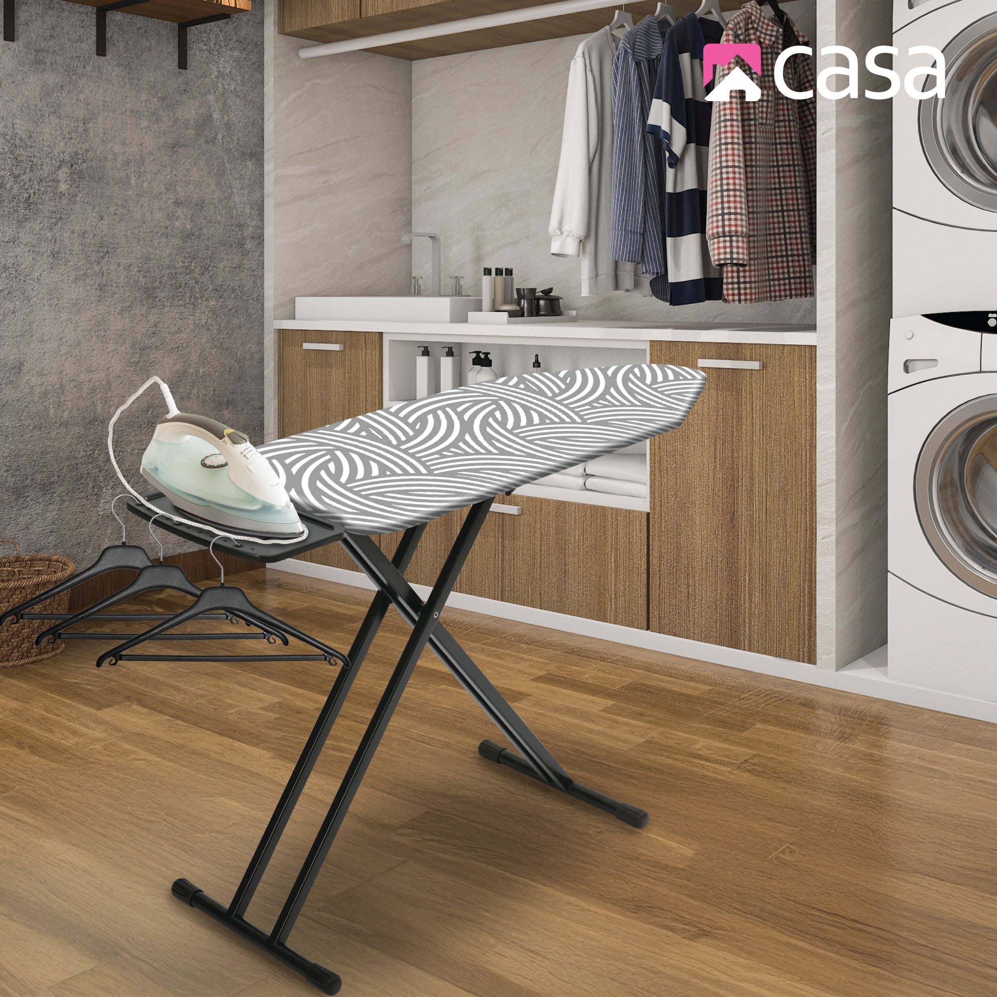 Ironing Board | Classic | Iron Rest | Cotton Cover | 122x38x91cm