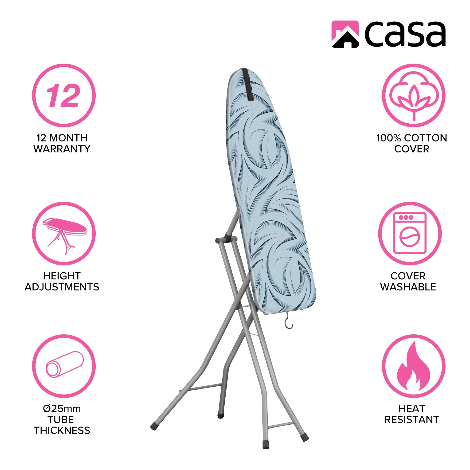 2-in-1 Multi-Function Ironing & Steamer Board | 109 x 35.5cm