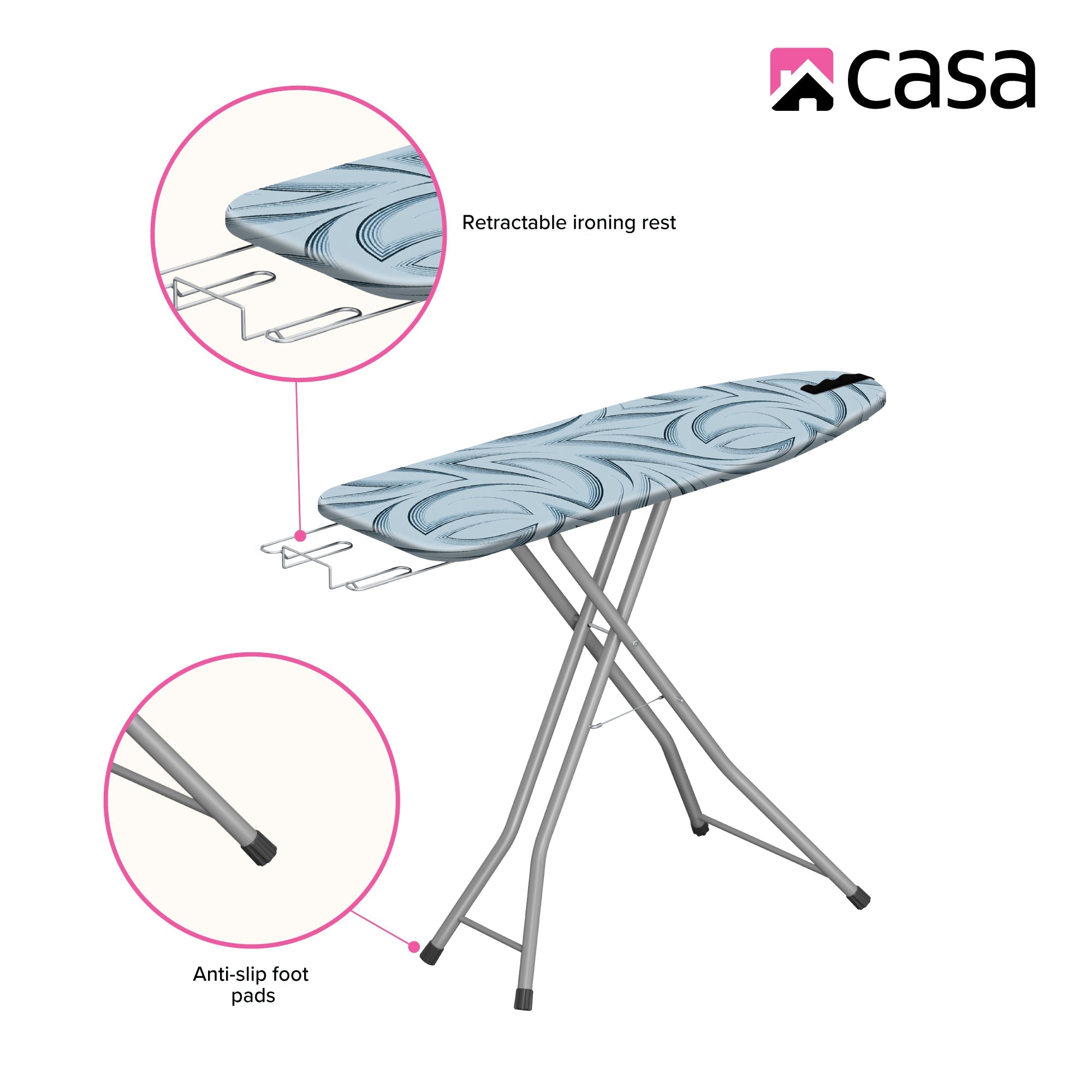 2-in-1 Multi-Function Ironing & Steamer Board | 109 x 35.5cm