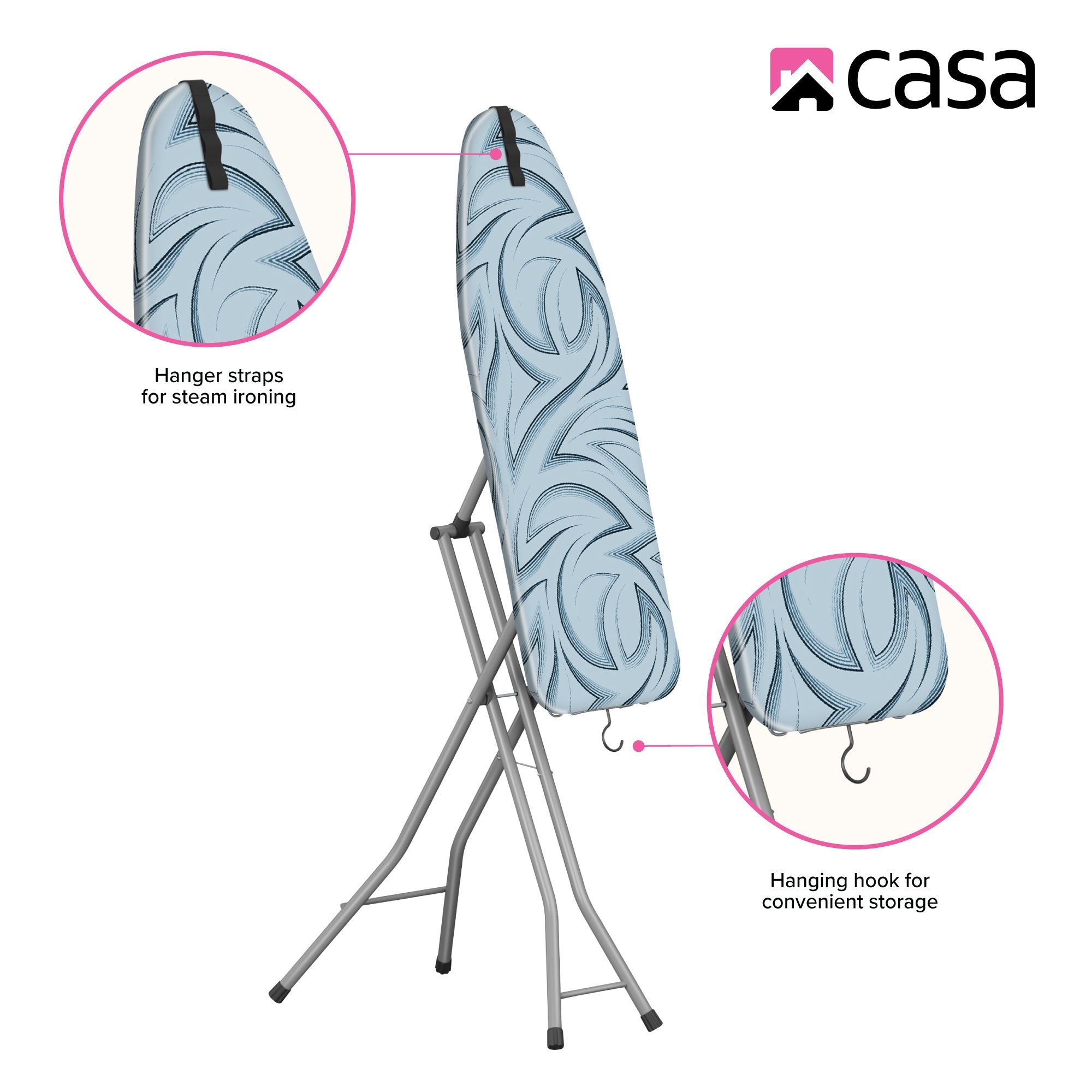 2-in-1 Multi-Function Ironing & Steamer Board | 109 x 35.5cm