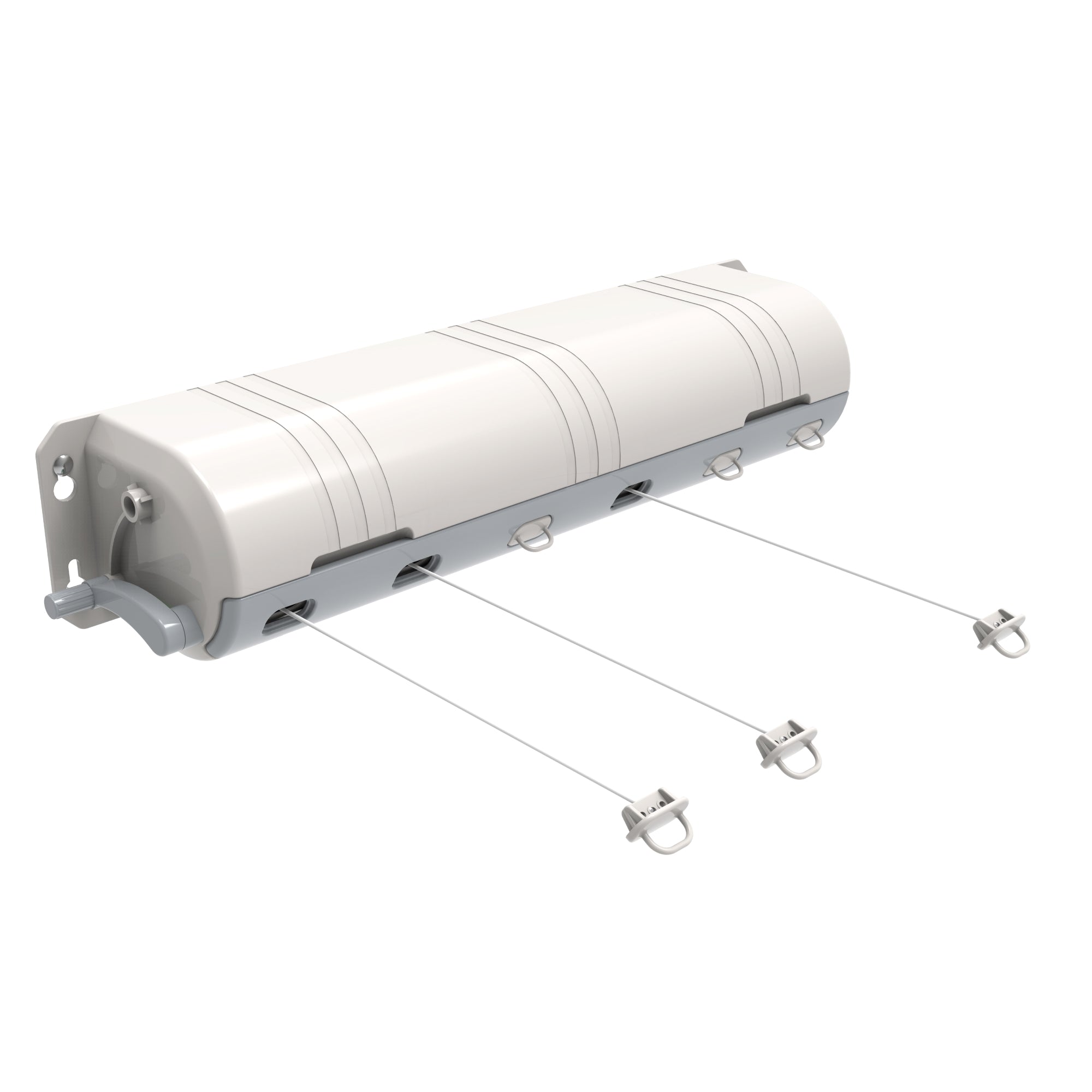 6-Line Retractable Wall Mounted Clothesline