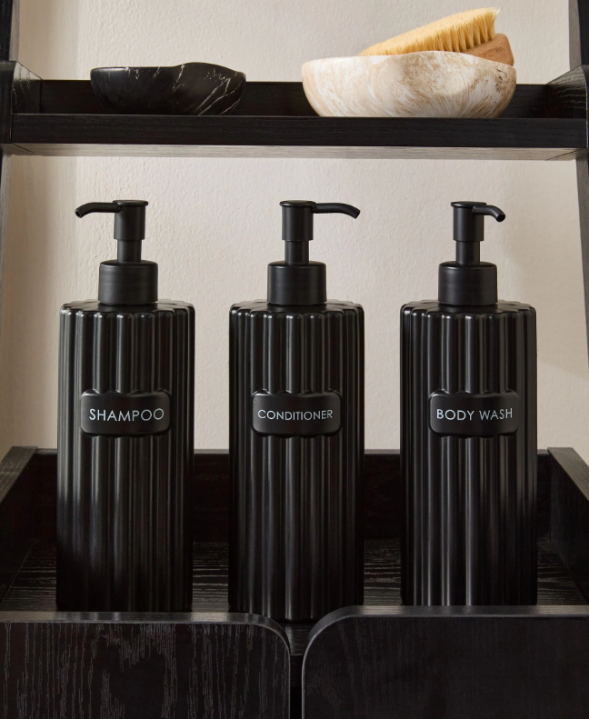 3Pc Re-usable 450ml Bathroom Dispenser Bottles