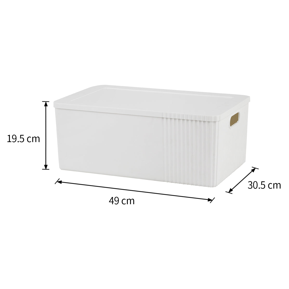 4Pc Decorative Storage Box Set | 30L + 16L + 2x 5L | White